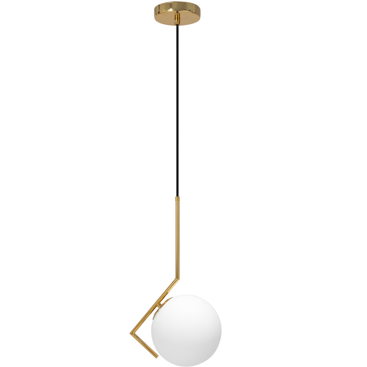 Lampă de tavan modernă din sticlă aurie APP429-1CP  2