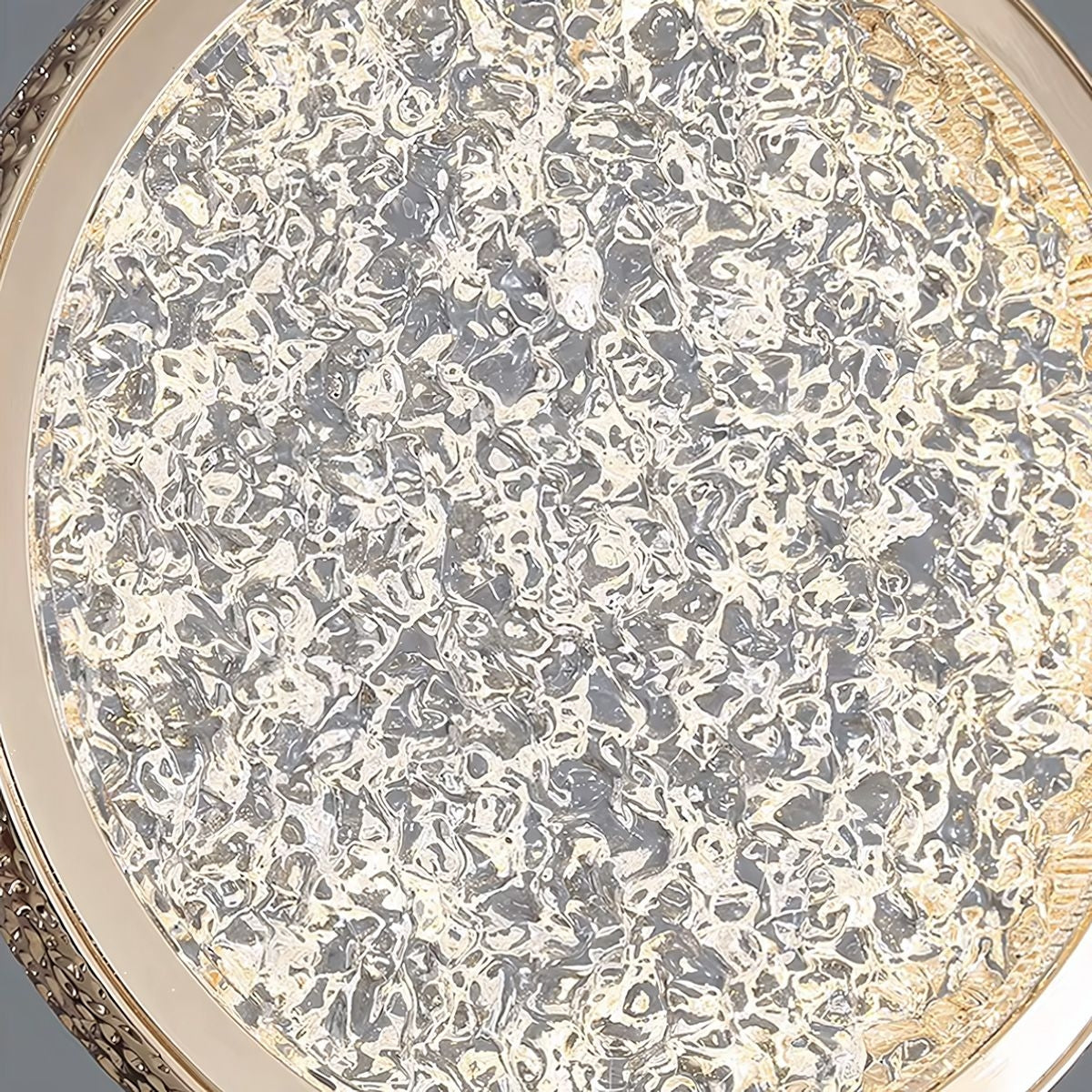 Lustră Cu Cristale Suspendată Led Lhj100-1cp Złota  3