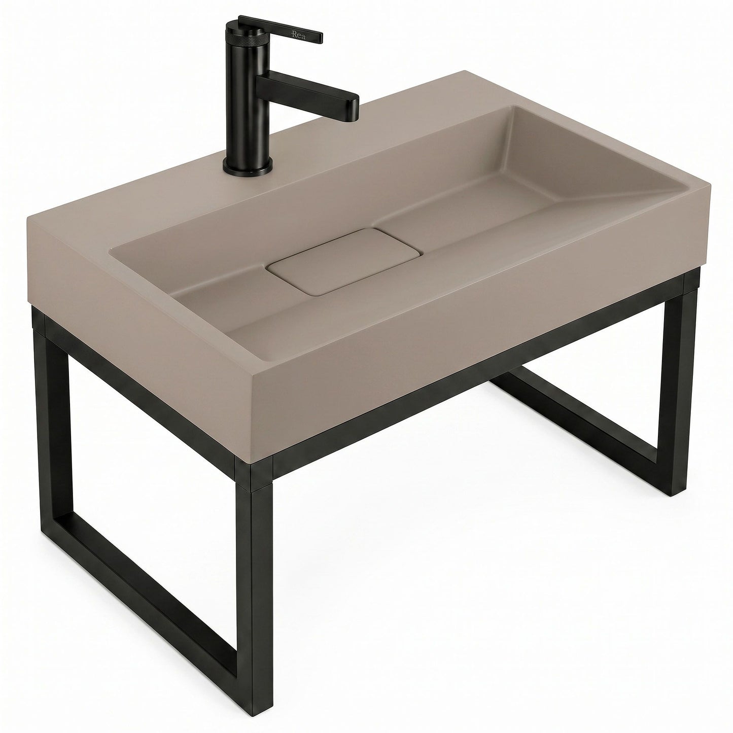 Lavoar Din Compozit Rea GOYA TAUPE 50CM + Cadru 8