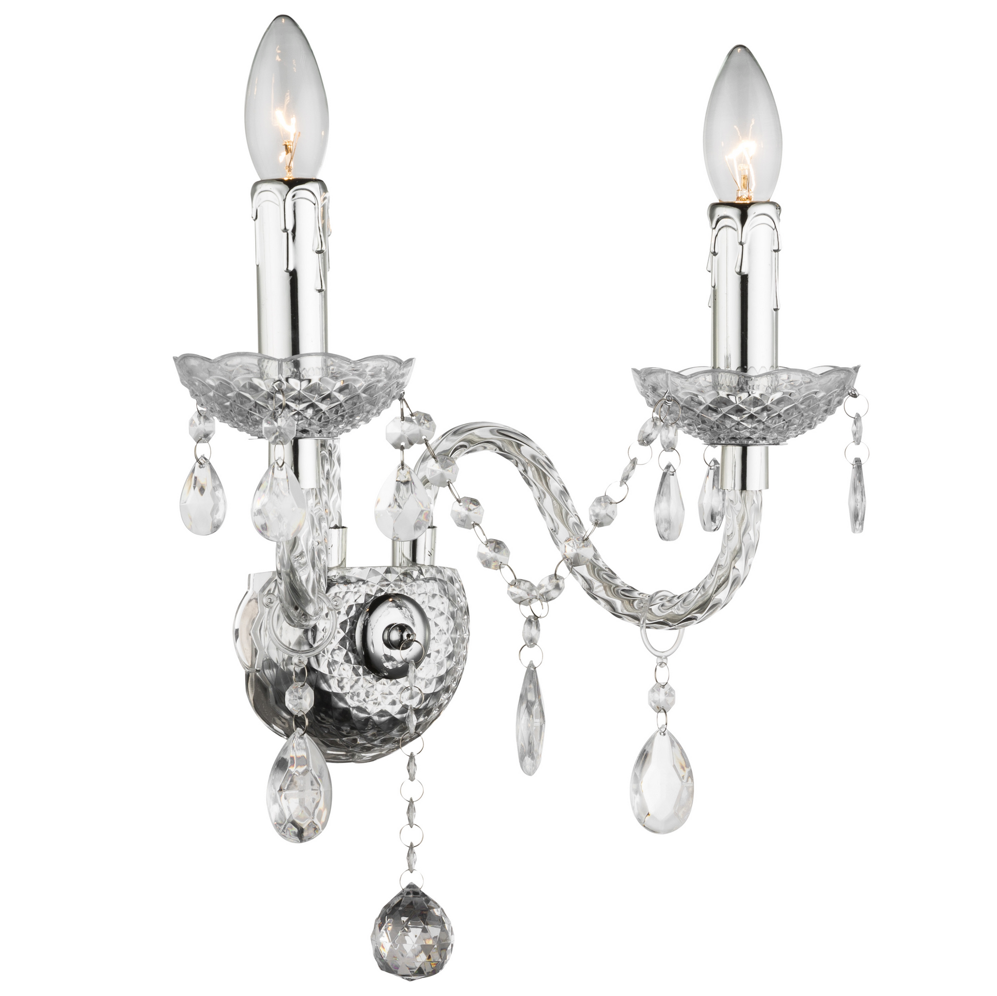 Lampa De Perete Ebt017-2w Transparent  1