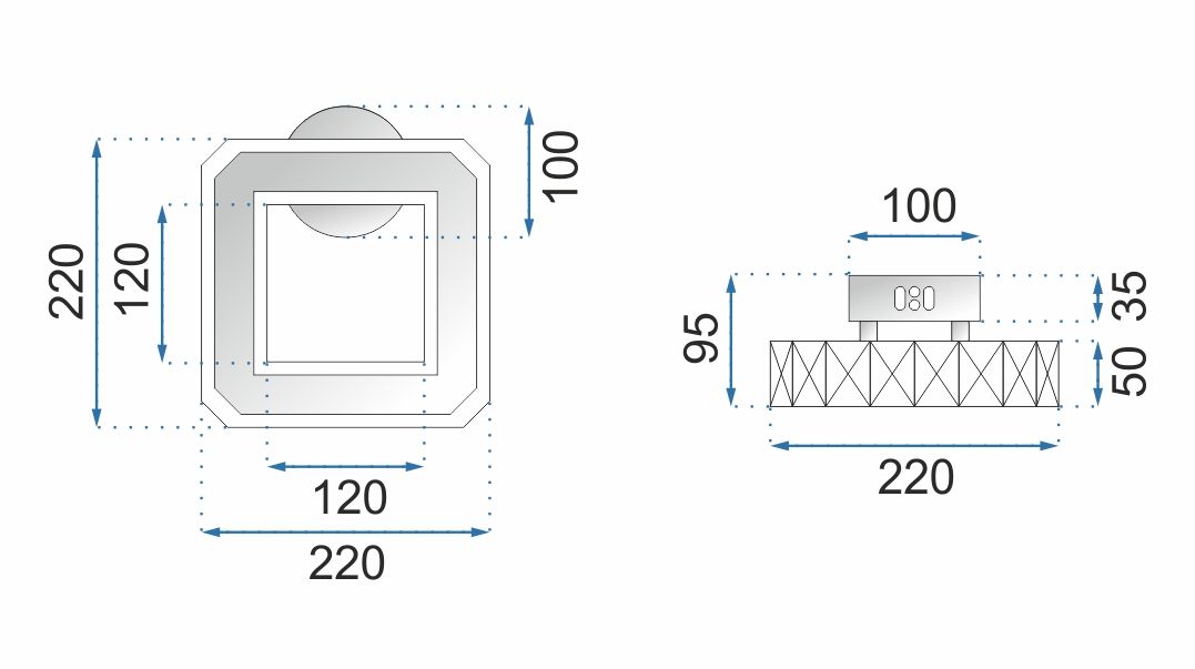 Aplica de perete cu cristale LED APP415-W APP416-W Alb cald 3000K 8