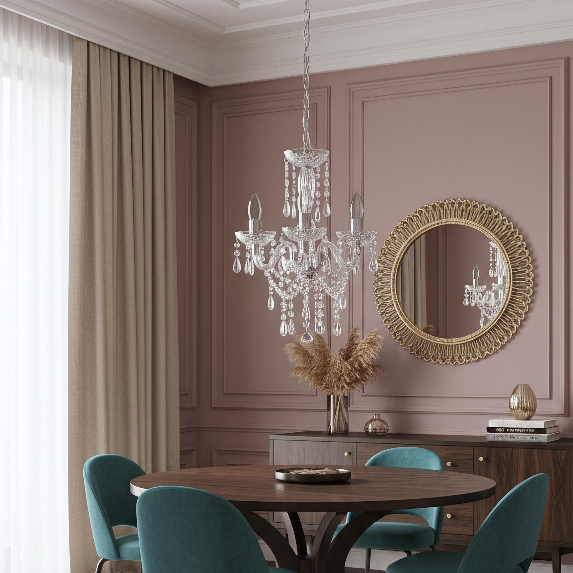 Lampă Suspendată Ebt006-3cp Transparent  2