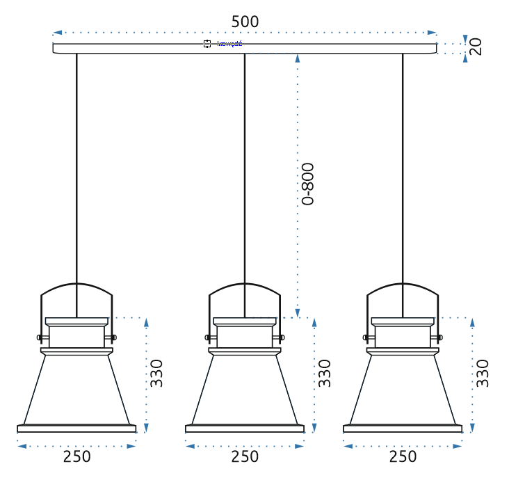 Lampa DE TAVAN ASTI AAA negru / Auriu  10