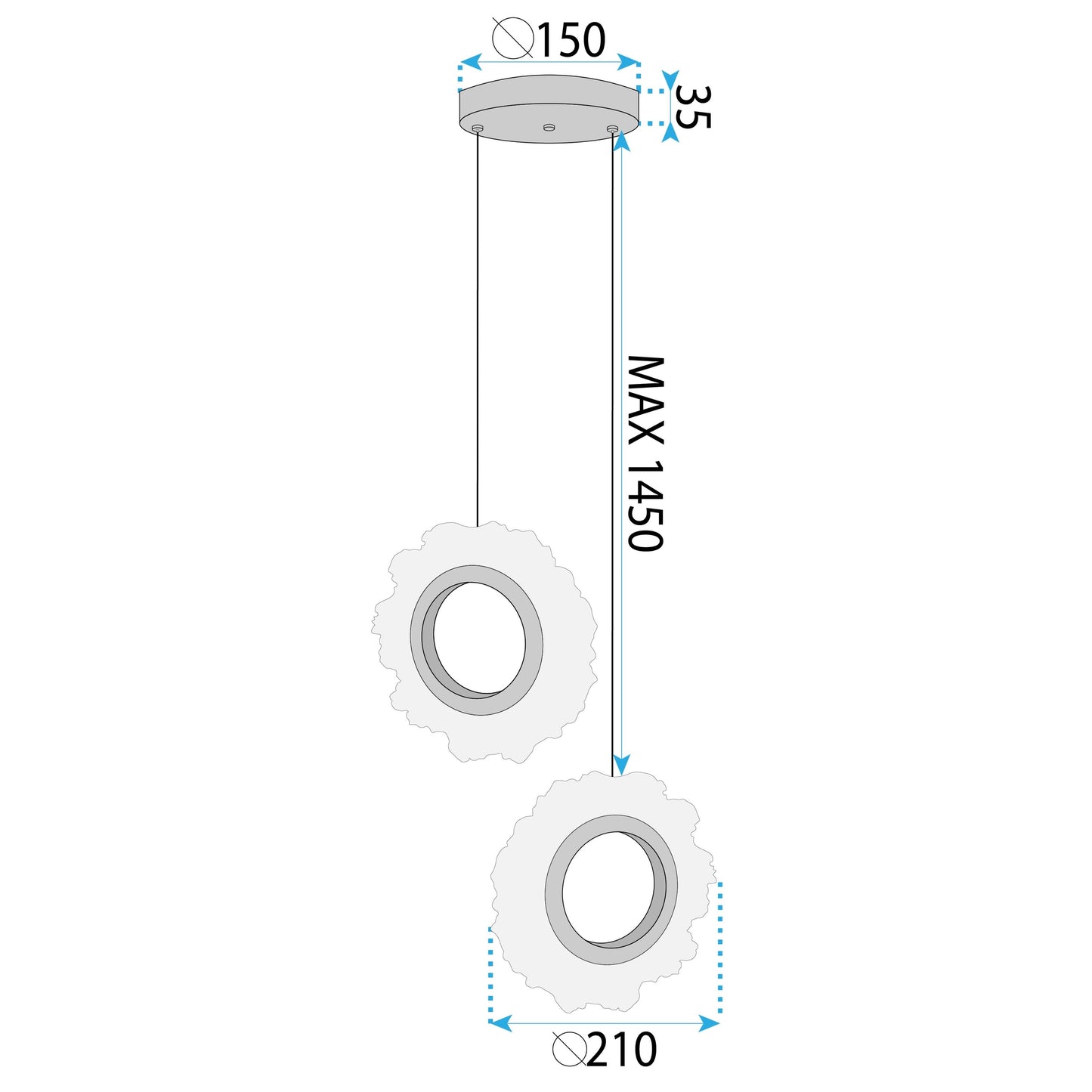 Lampa Led Lhj103-2cp Gold  7