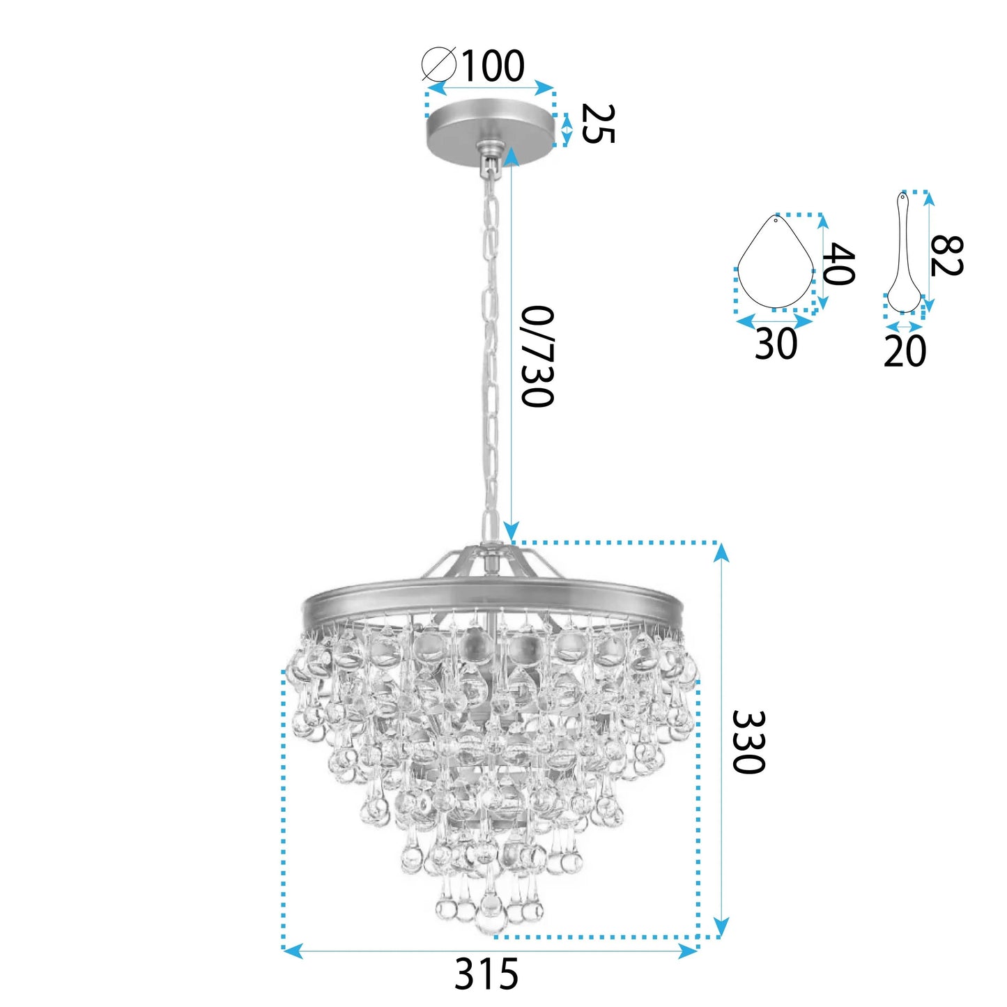Lampa APP1621-3CP Gold  7
