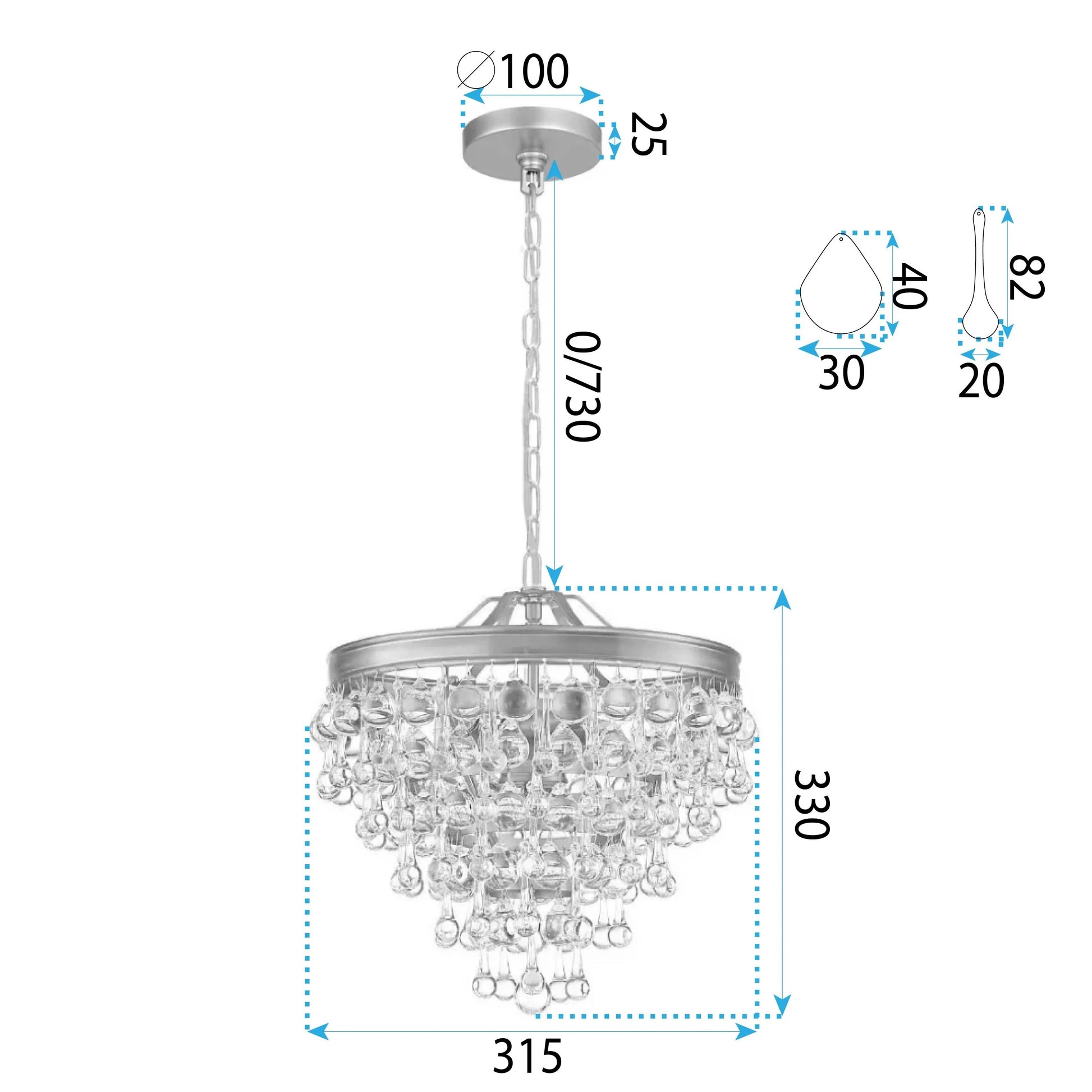 Lampa APP1621-3CP Gold  7