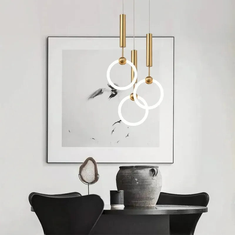 Lampă suspendată LED LHJ059-1CP Brush Gold  7