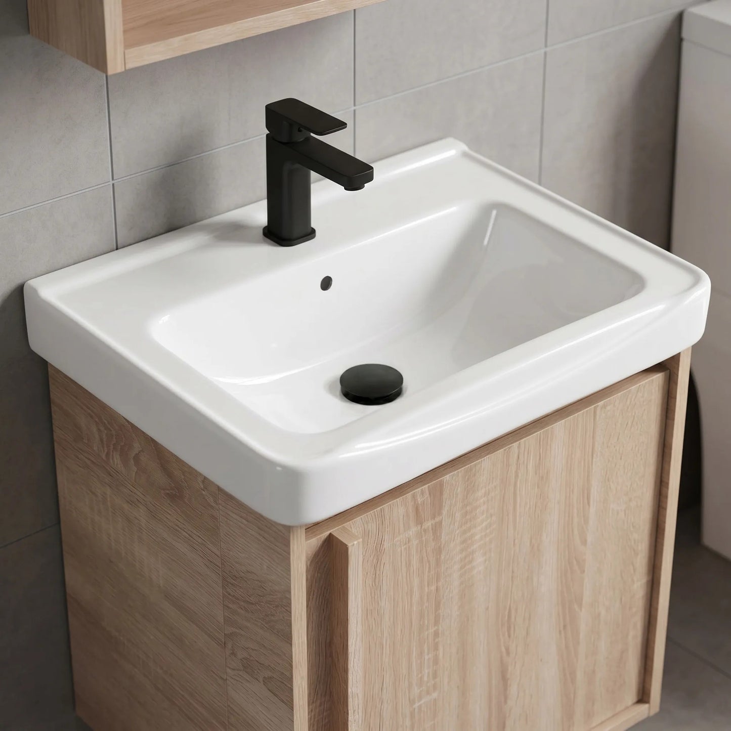 Set mobilier de baie cu lavoar Gama T25023 BXM 50CM  7