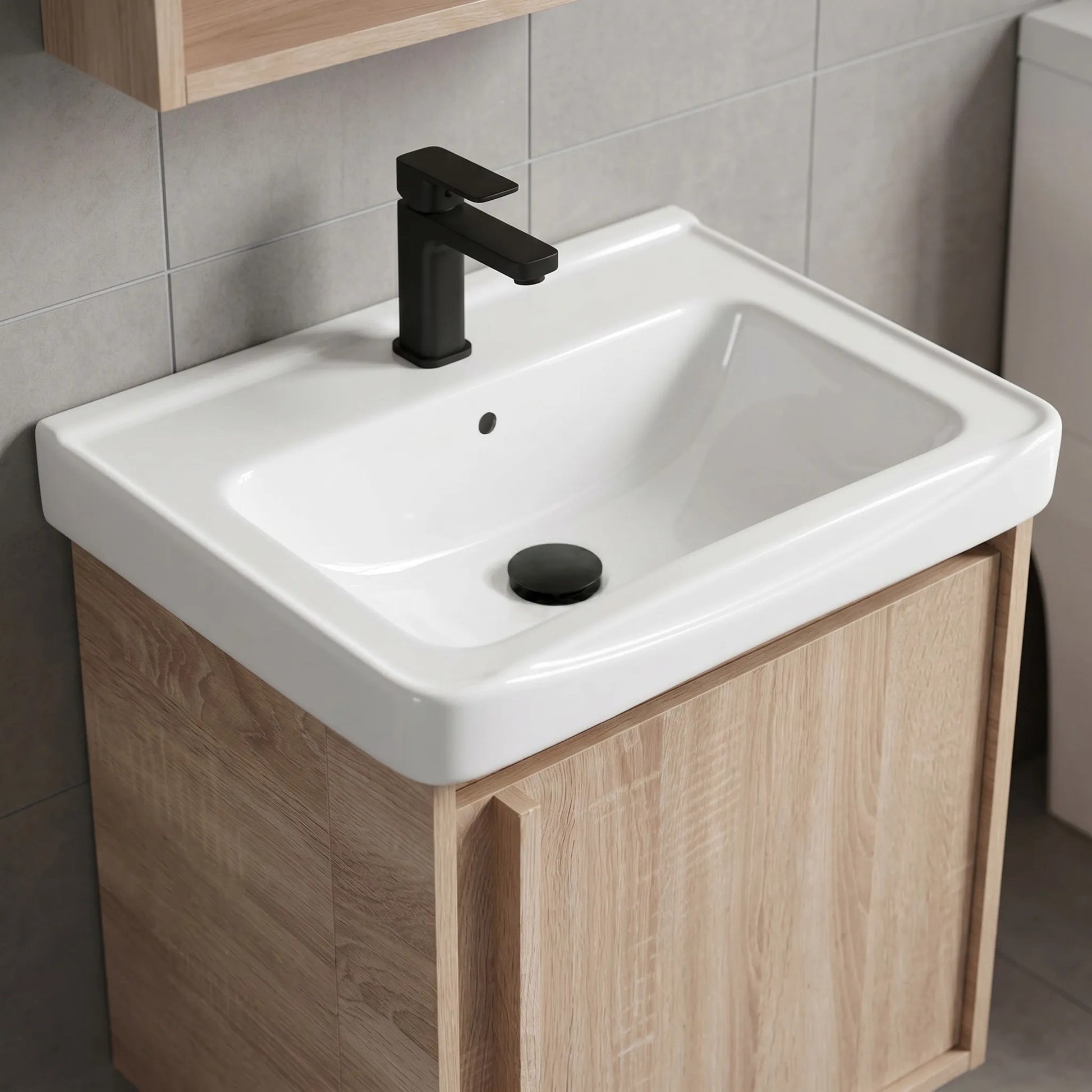 Set mobilier de baie cu lavoar Gama T25023 BXM 50CM  7