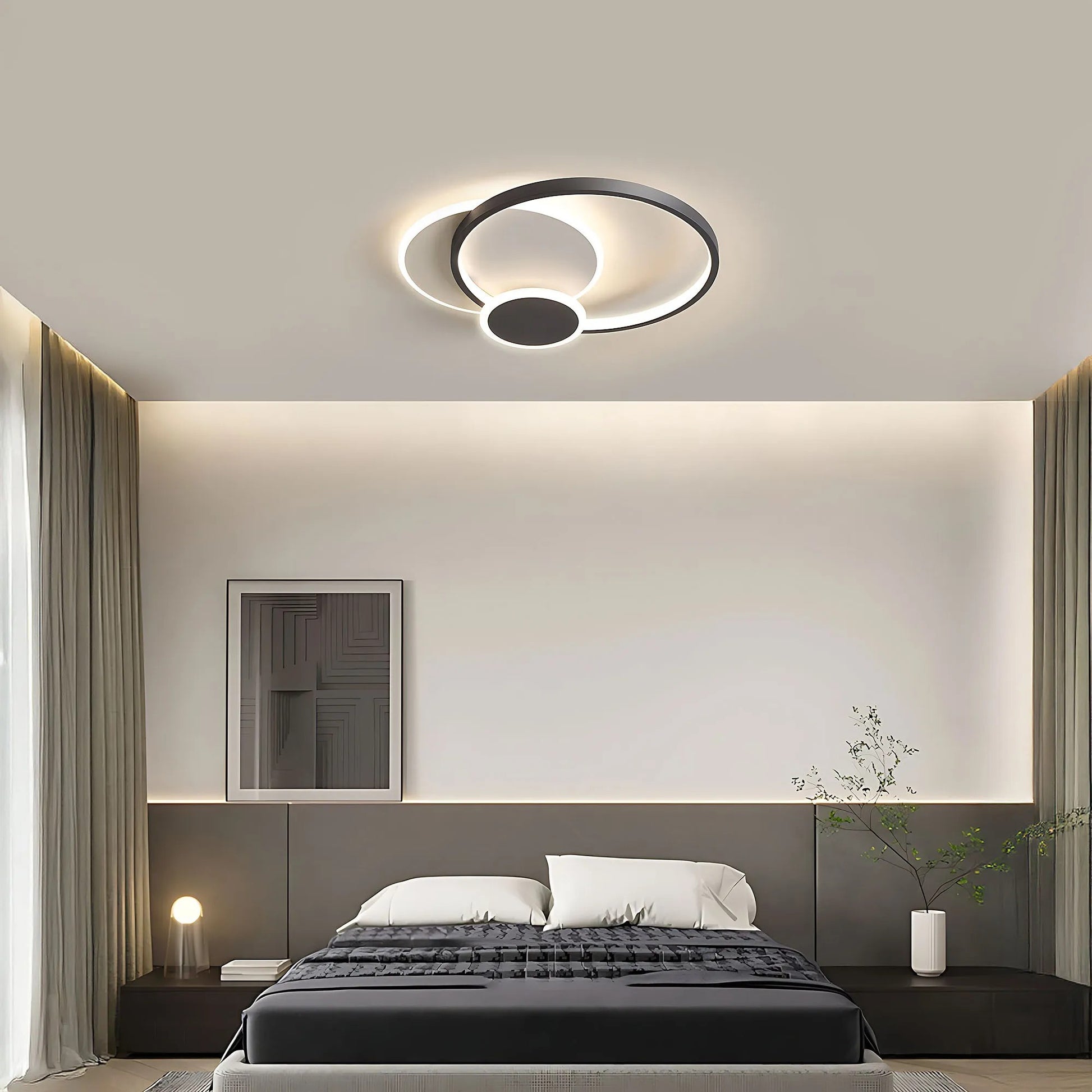 Lampă de tavan APP1709-C Black LED  7