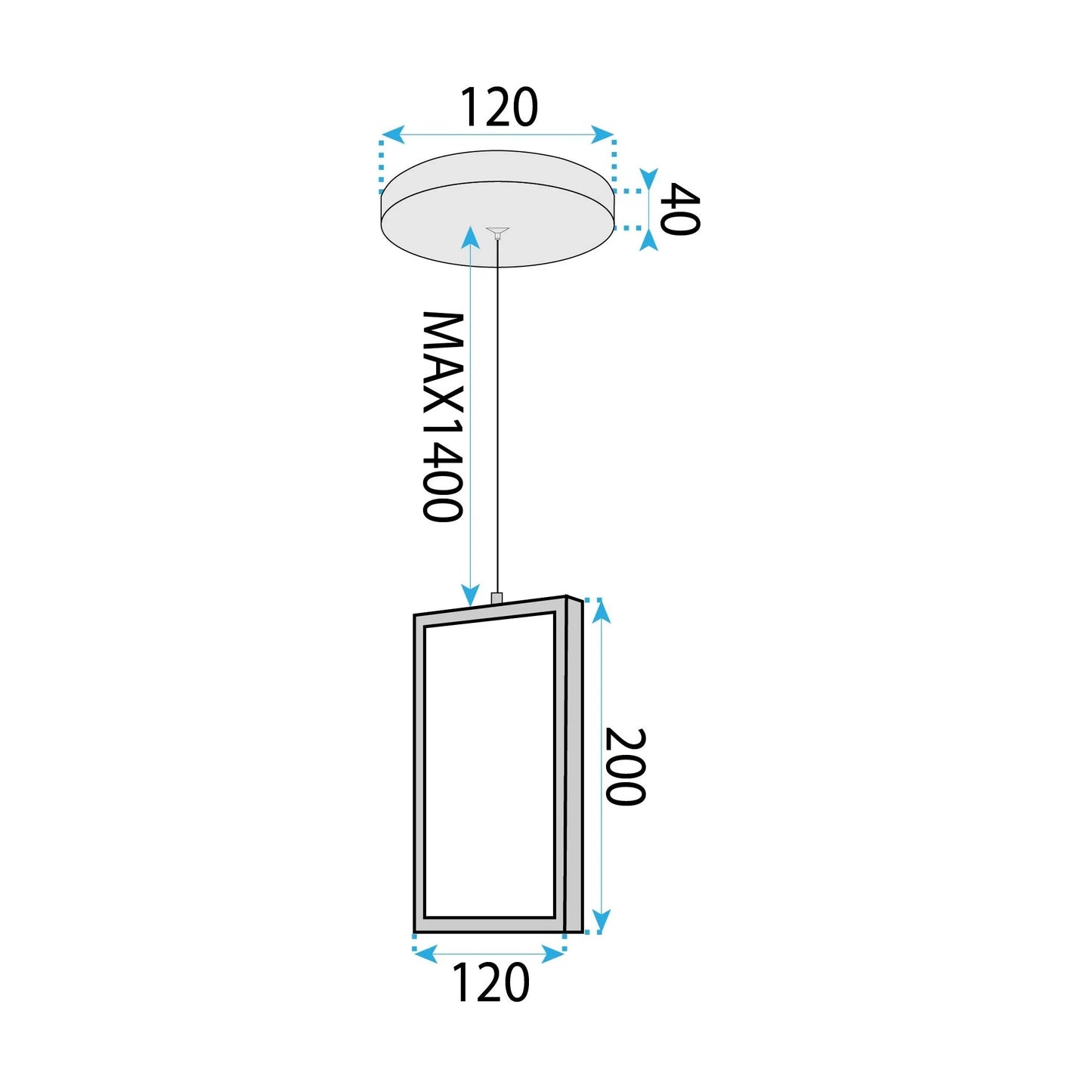 Lampa LED LHJ083-1CP BLACK  7