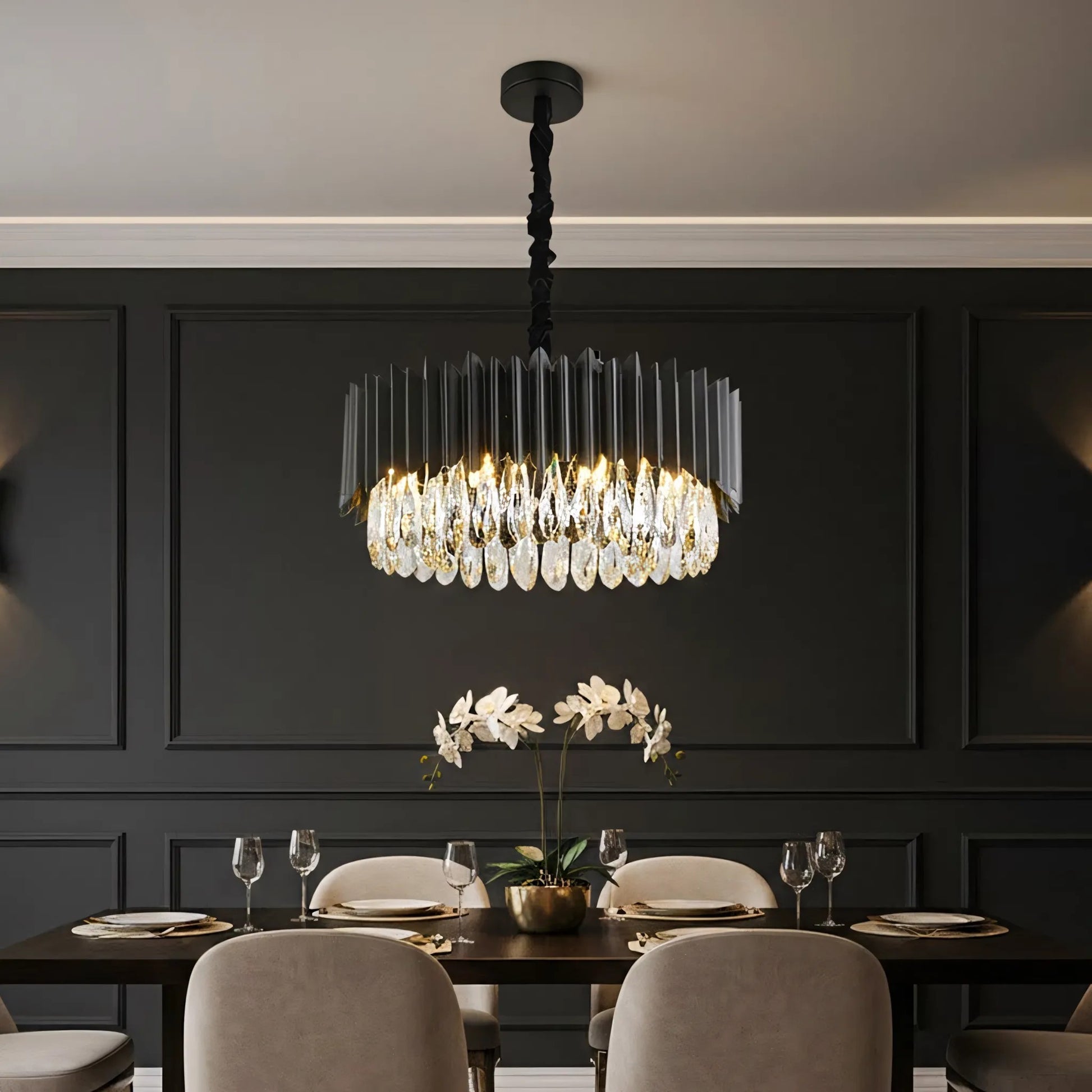 lampă suspendată APP1657-8CP Black  7