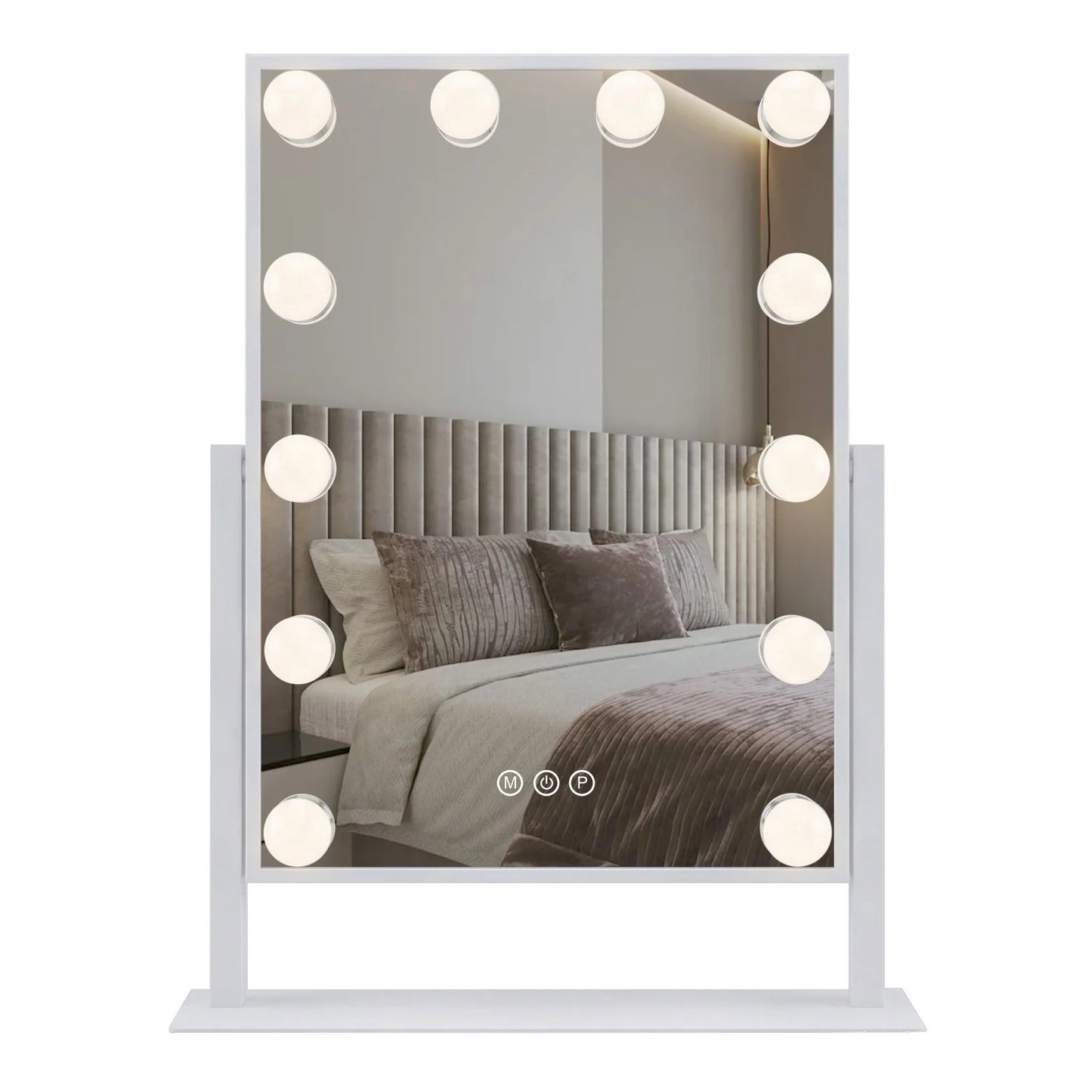 Oglindă LED HOLLYWOOD White 30x40  7