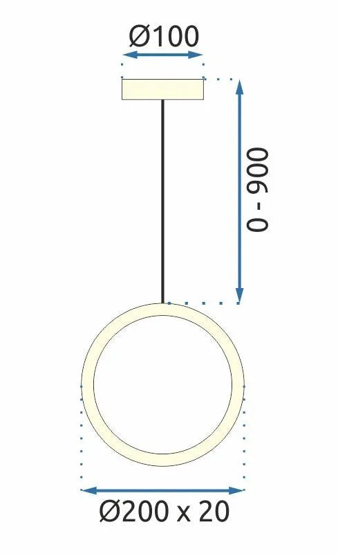 Lampă suspendată LED G112-CP Gold  7