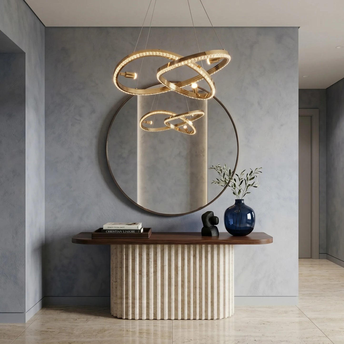 LAMPĂ SUSPENDATĂ DE TAVAN LED G158-CP GOLD  7
