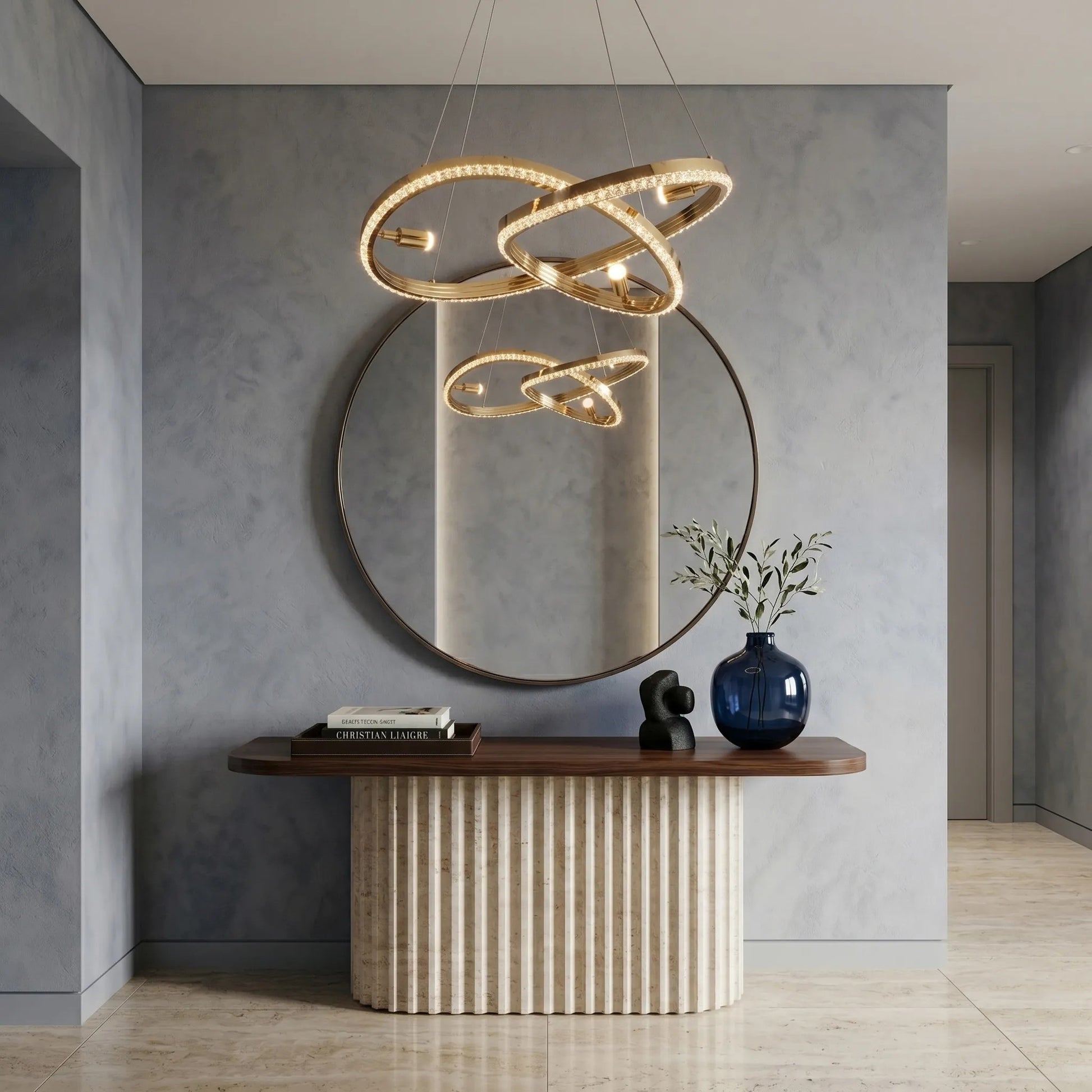 LAMPĂ SUSPENDATĂ DE TAVAN LED G158-CP GOLD  7