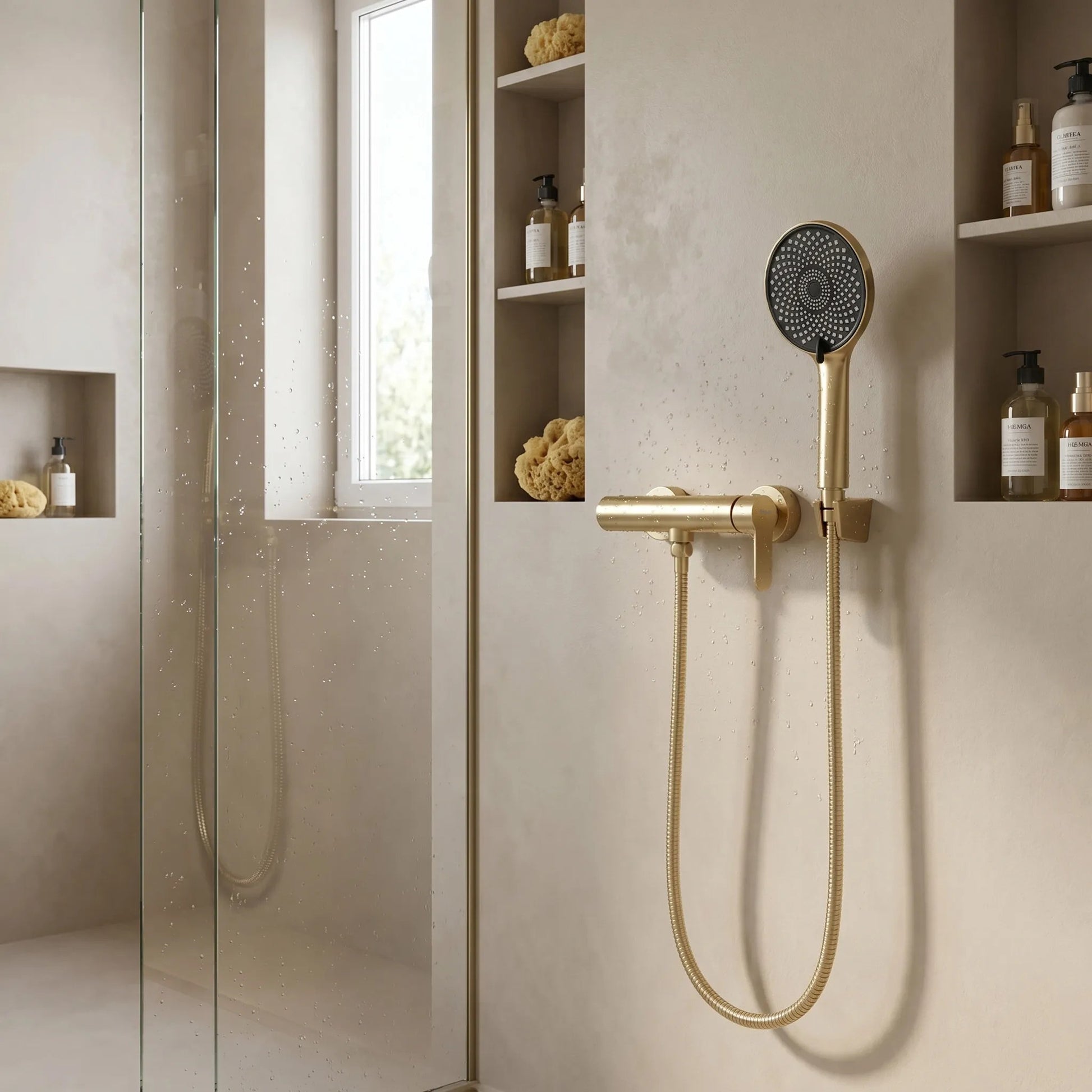 Baterie de duș REA Arcos Brush Gold  7