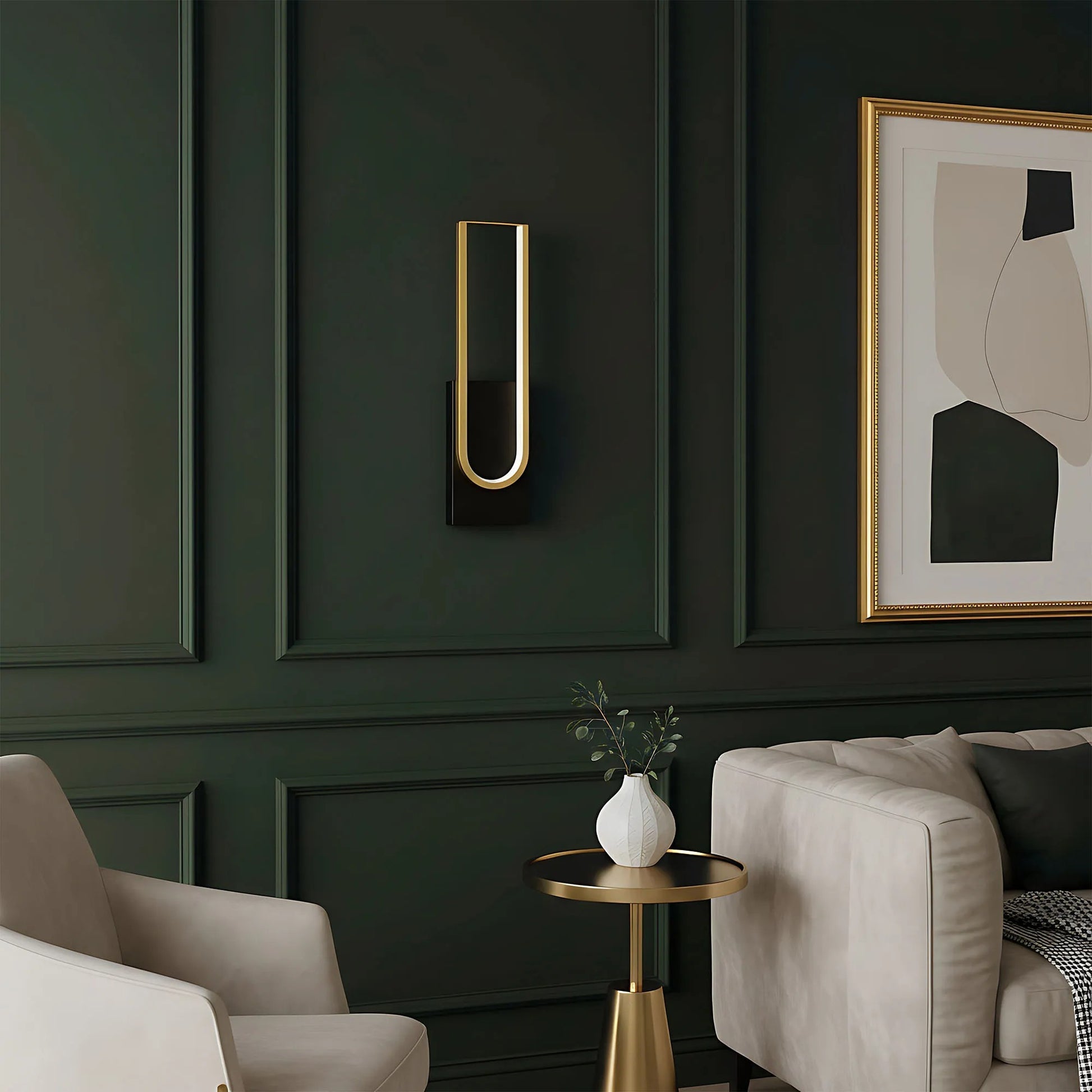 Lampa de perete LED APP1782-W Brush Gold/Black  7