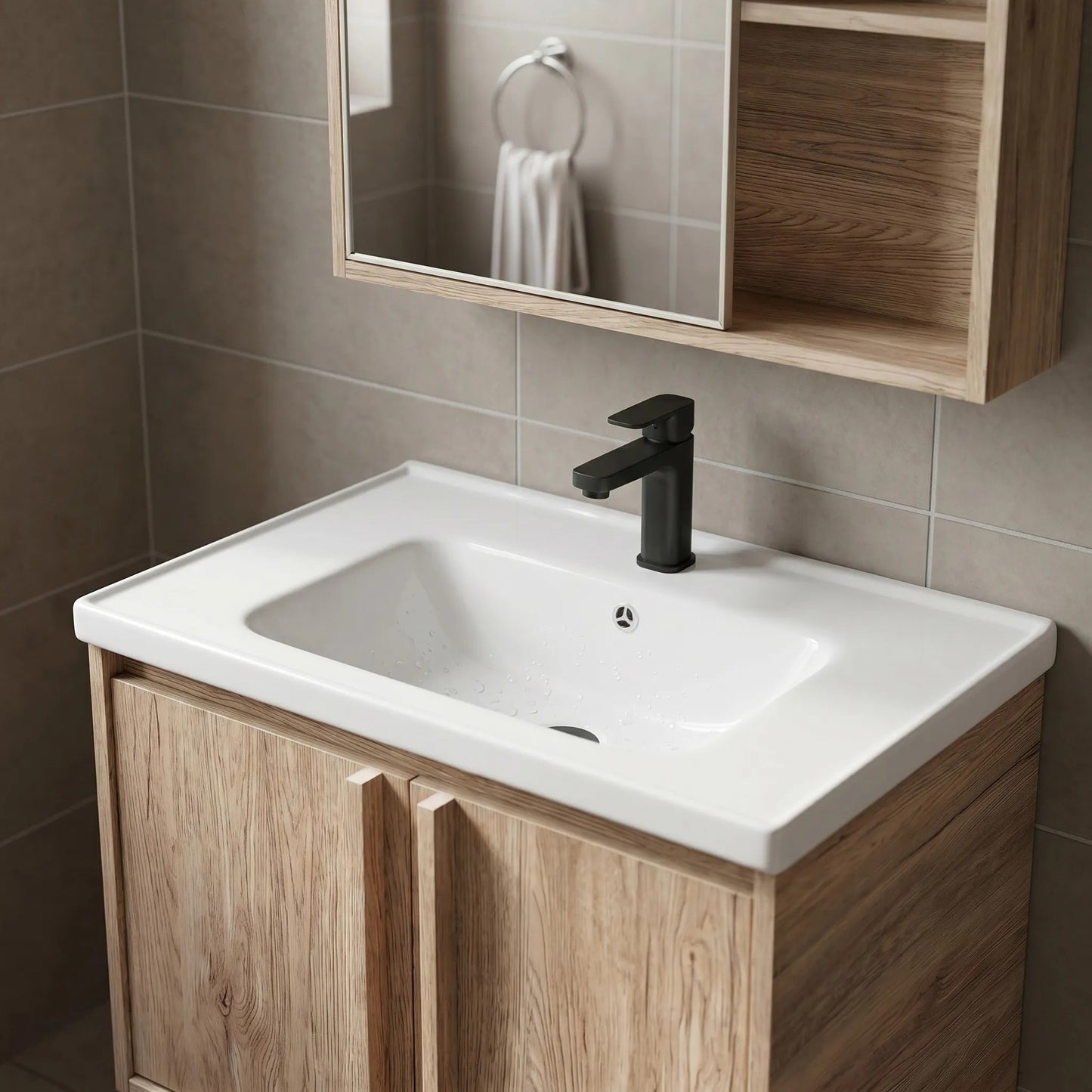 Set mobilier de baie cu lavoar Gama T25023 QHM 60CM  7
