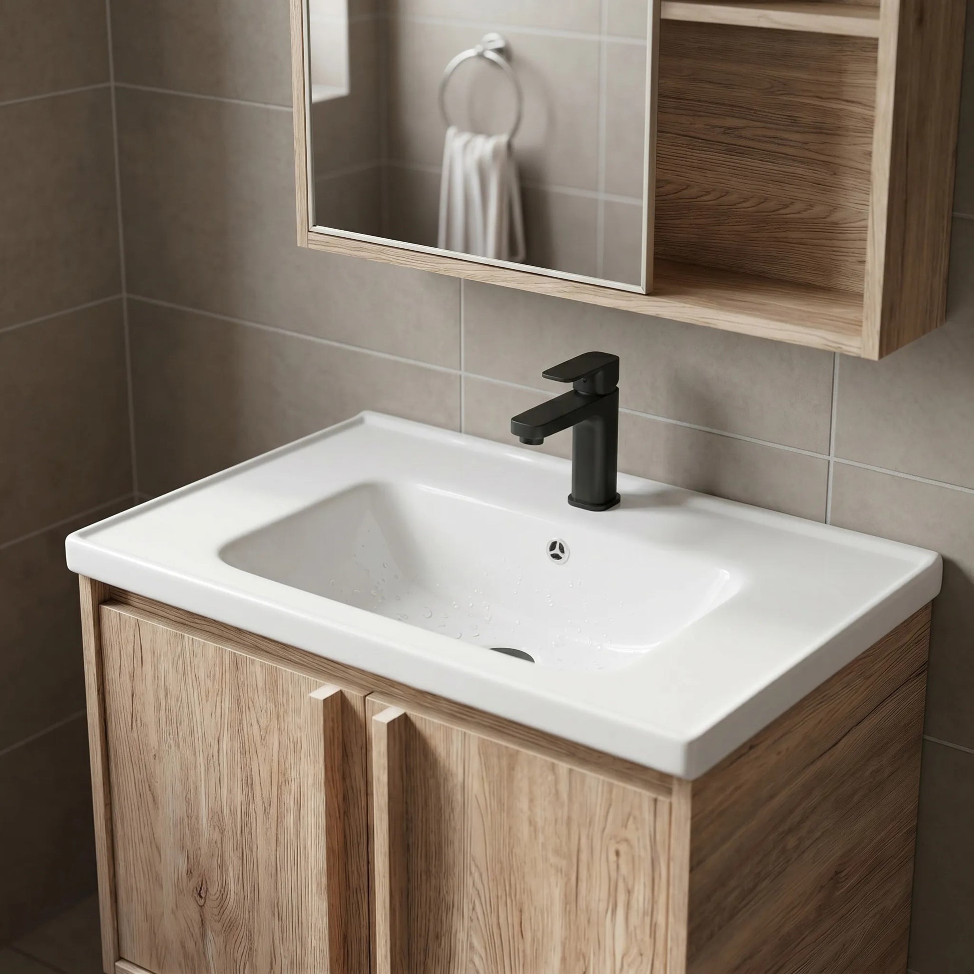 Set mobilier de baie cu lavoar Gama T25023 QHM 60CM  7