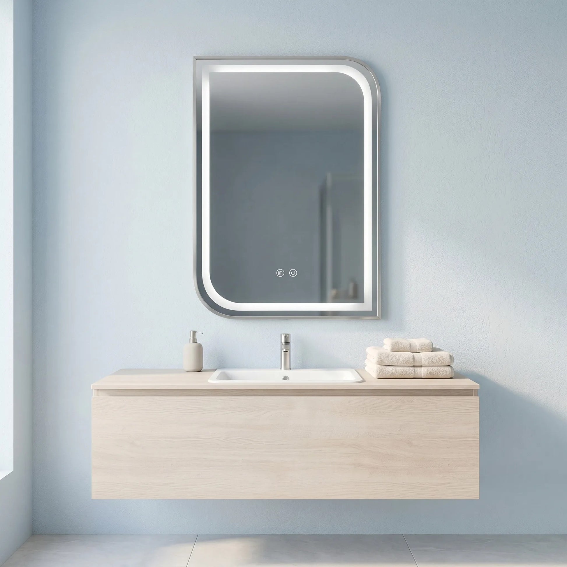 Oglindă LED ZONE 70x50 BRUSH NICKEL  7