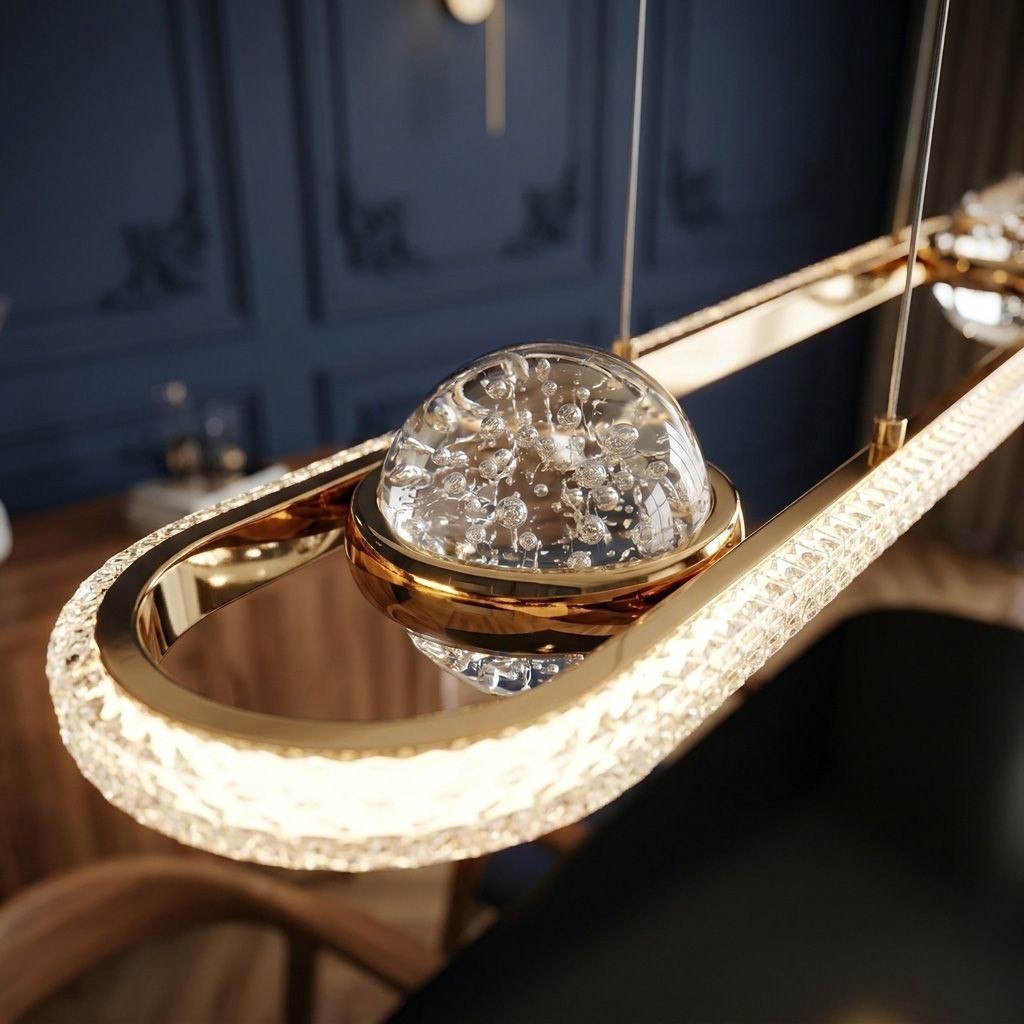 LAMPĂ SUSPENDATĂ DE TAVAN LED G159-CP GOLD  7