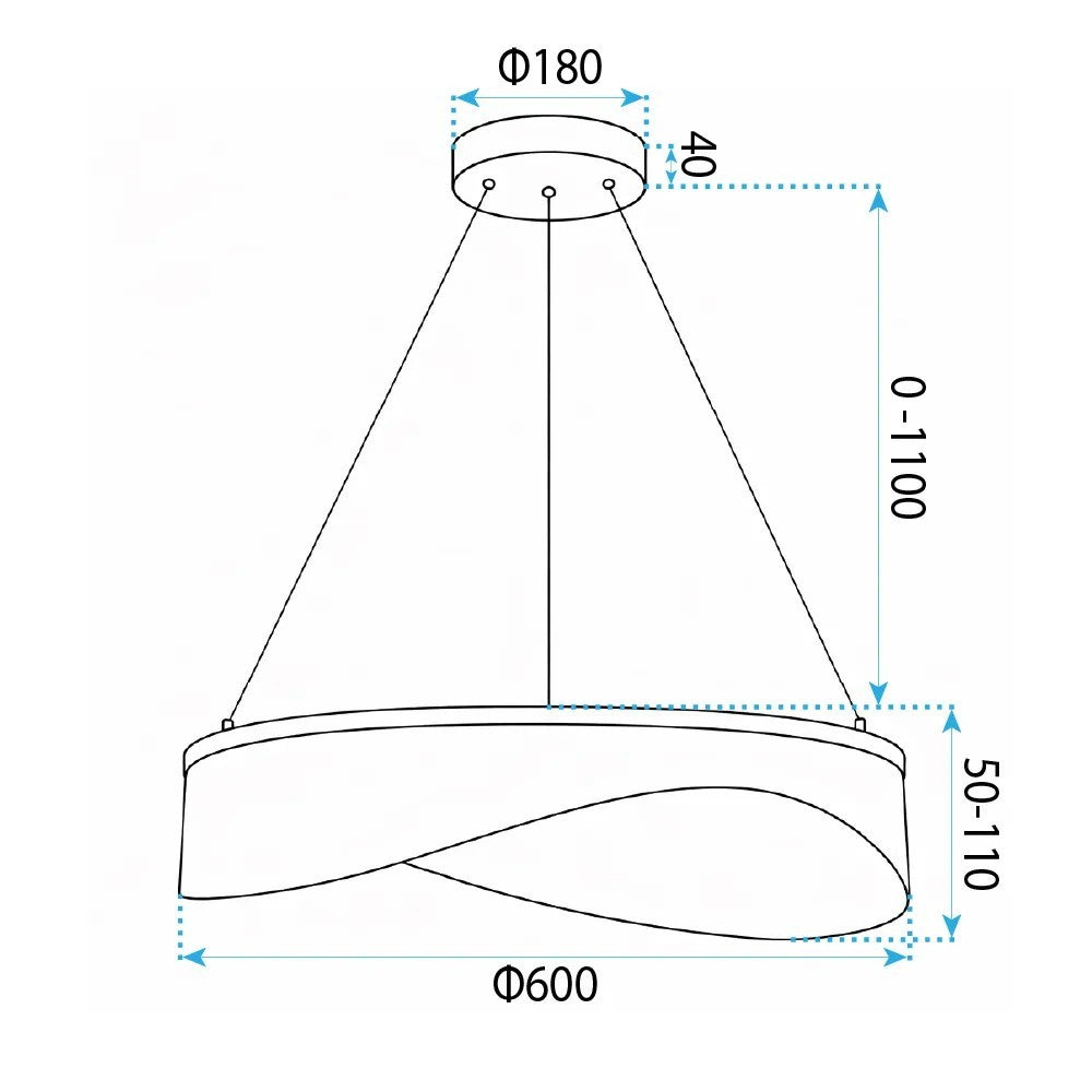 LAMPĂ DE TAVAN SUSPENDATĂ G145-CP 60 GOLD  7