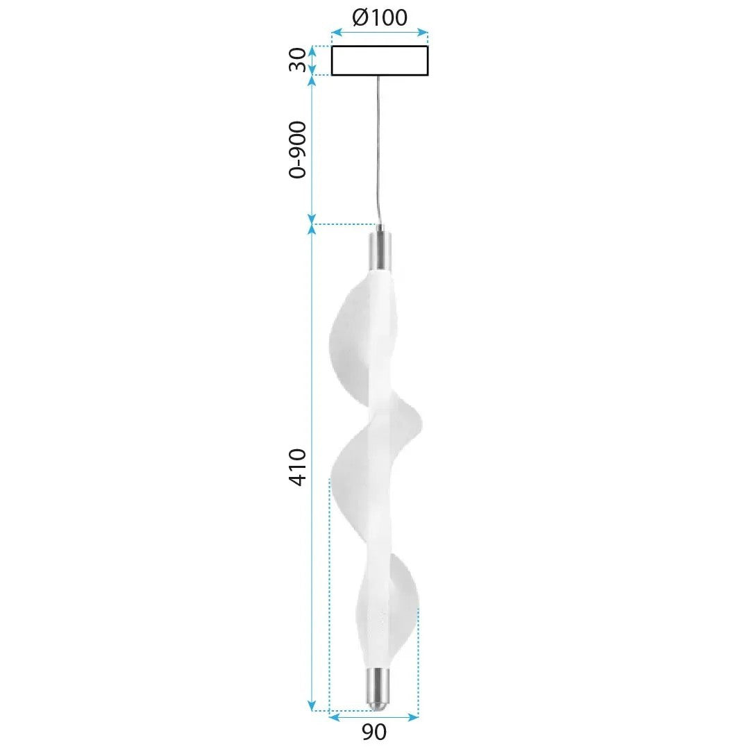 Lampa LED G008-1CP WHITE/GOLD  7