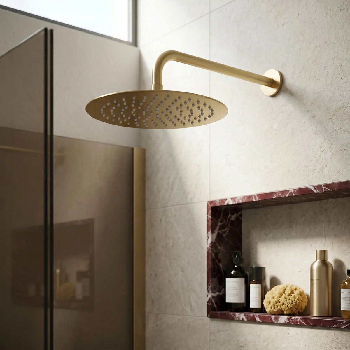 Cap De Duș Rotund REA JS-P014BG 30cm Brush Gold 7