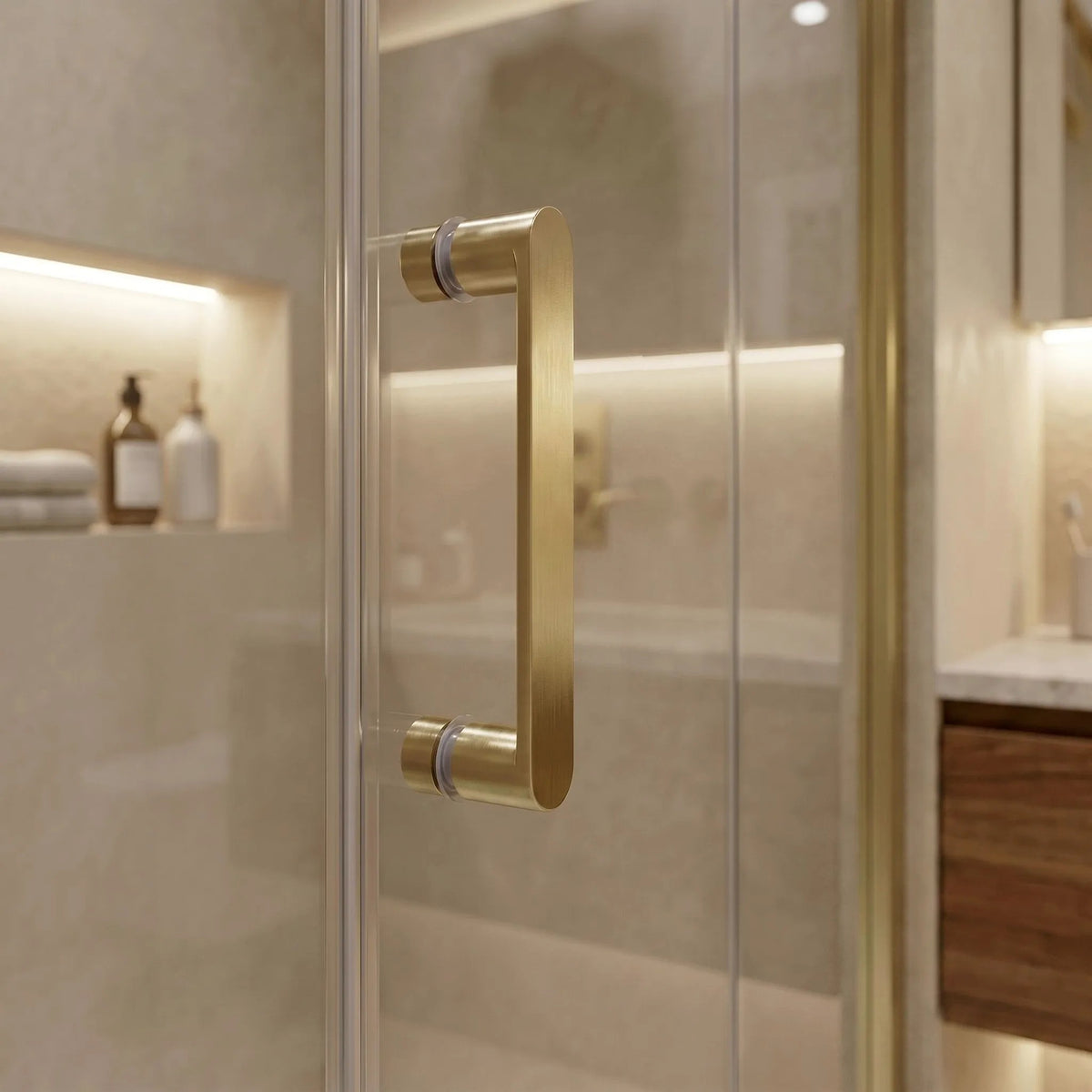 Cabina De Dus Rea Bruno 120x90 Brush Gold 7