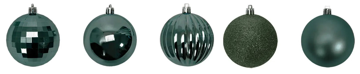 BOMBKI CHOINKOWE ZIELONE 34 SZT SYSD1688-027 7