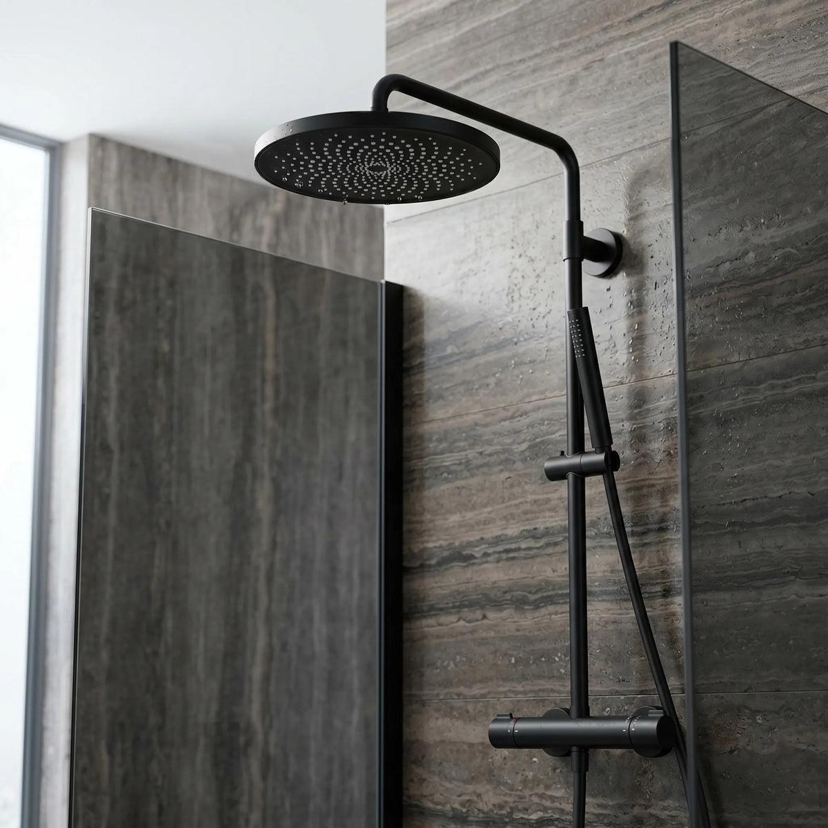 Cap De Duș Rotund REA JS-021B Black 7