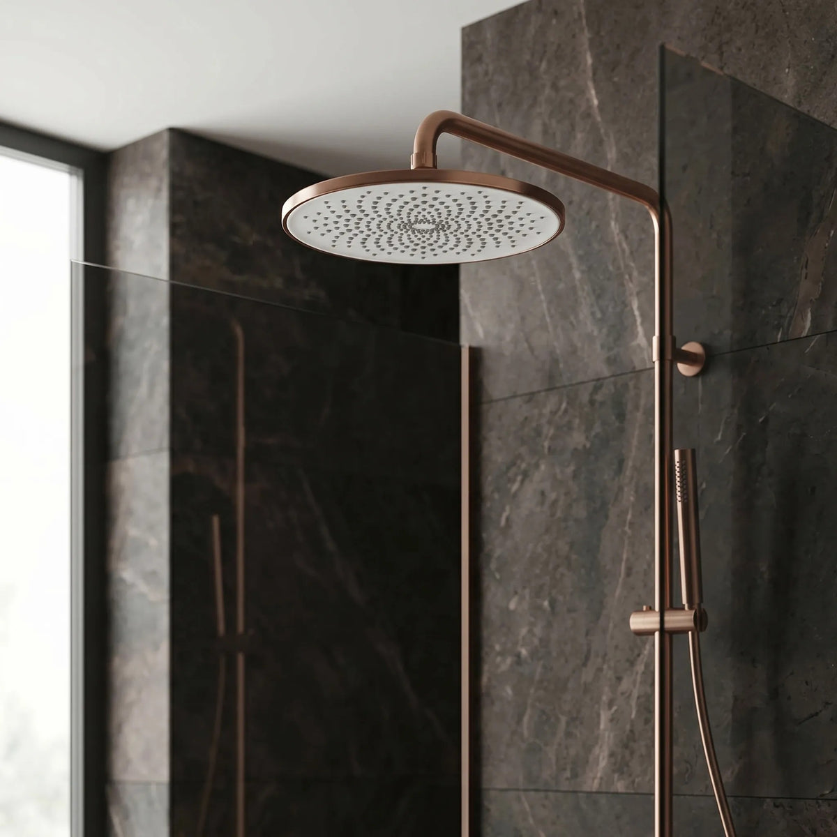 Cap De Duș Rotund REA JS-021BRG Brush Copper 7