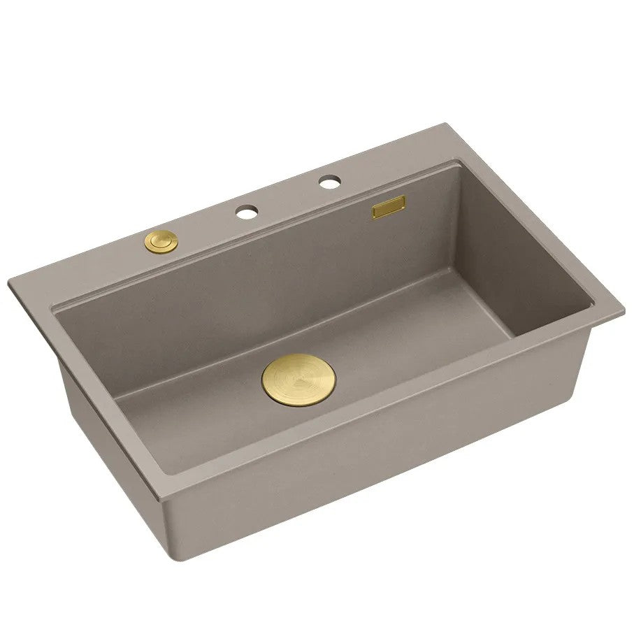 Chiuveta Din Granit MARC 110 WORKSTATION Beige Dop Auriu 7