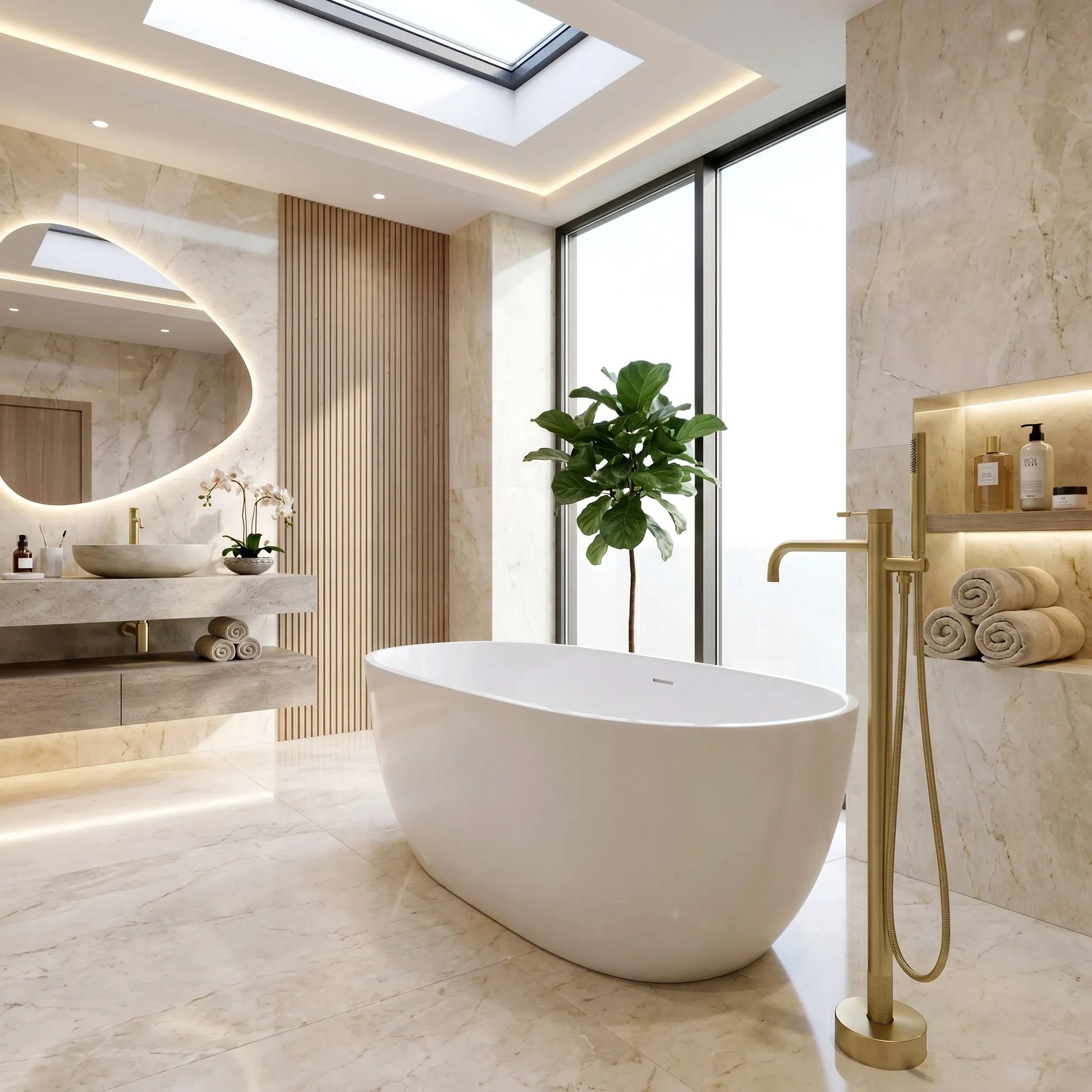 Baterie De Podea Rea Venti Brush Gold 7