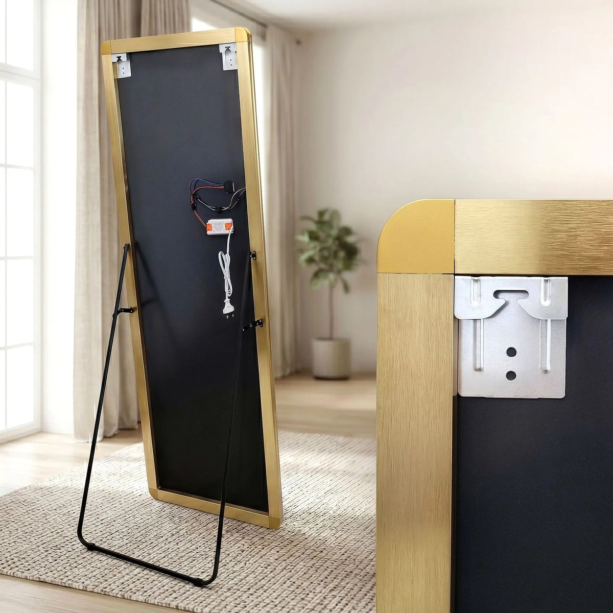 Oglindă LED Classico 60x170cm Brush Gold 7
