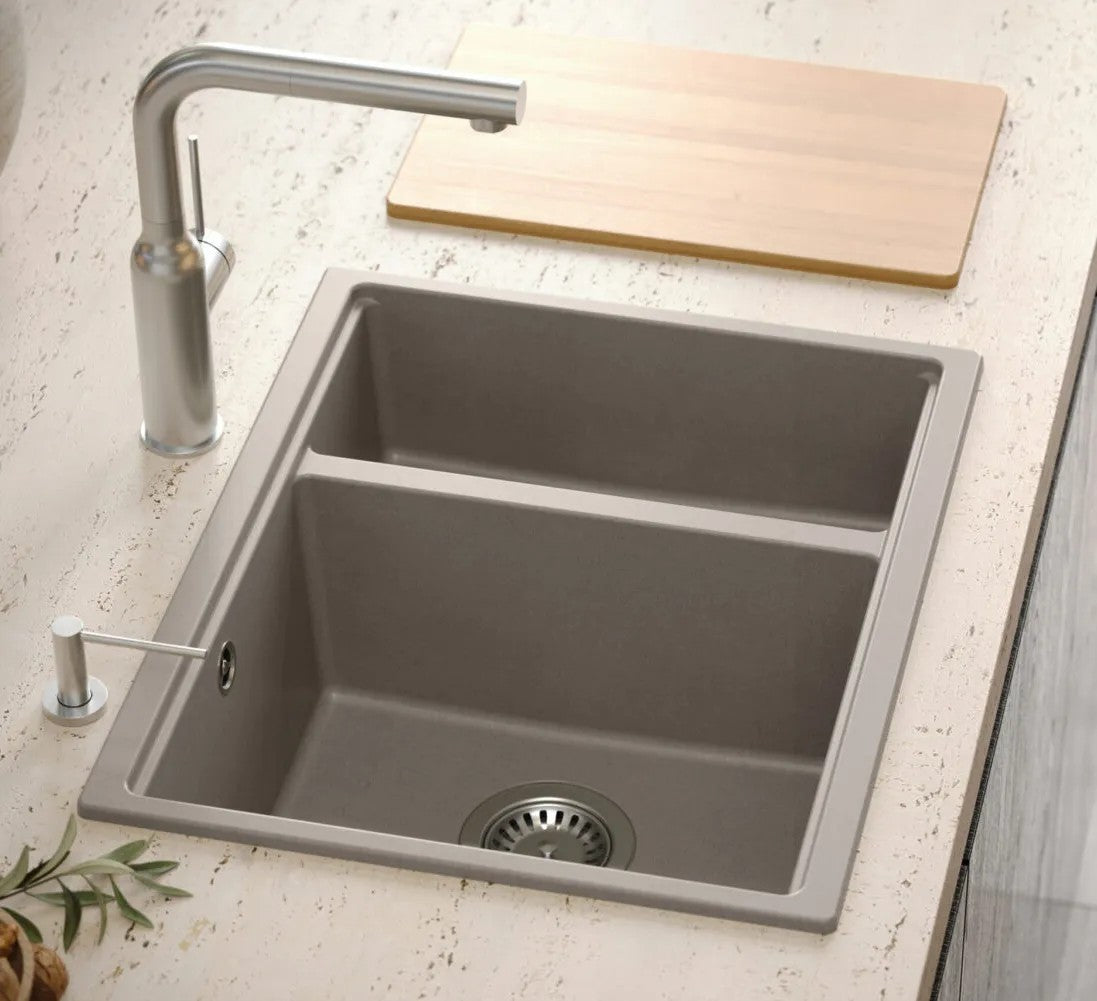 Chiuveta Din Granit Logan 150 Beige Dop Cupru Periat 7