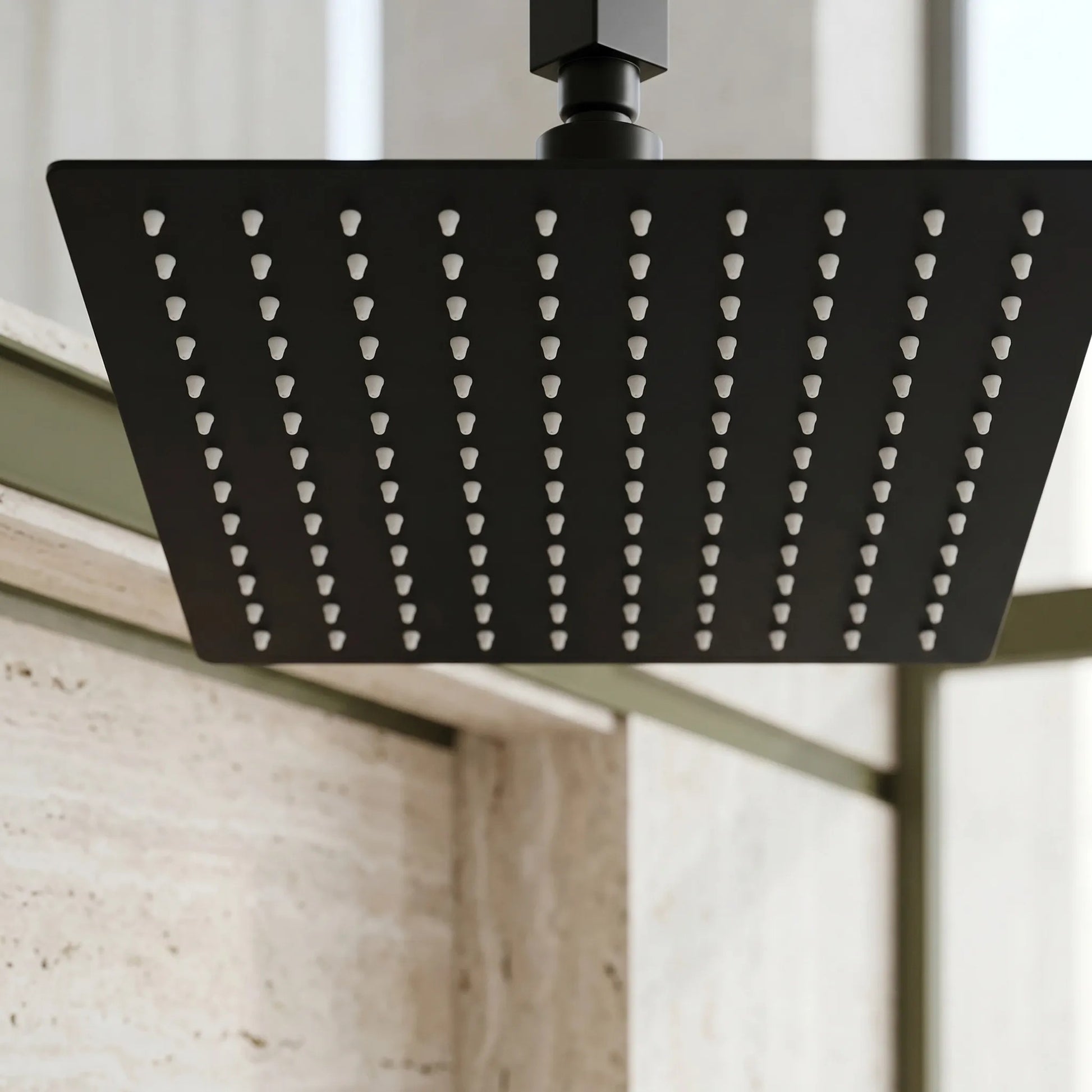 Pălărie De Duș Pătrată REA JS-P015B 30cm Black 7