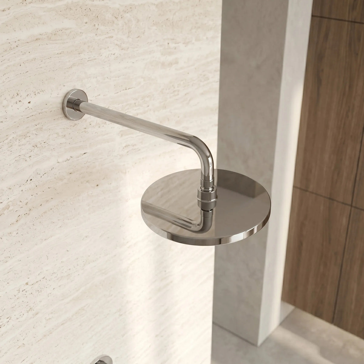 Braț Duș Rotund REA JS-9021 40cm Chrome 7