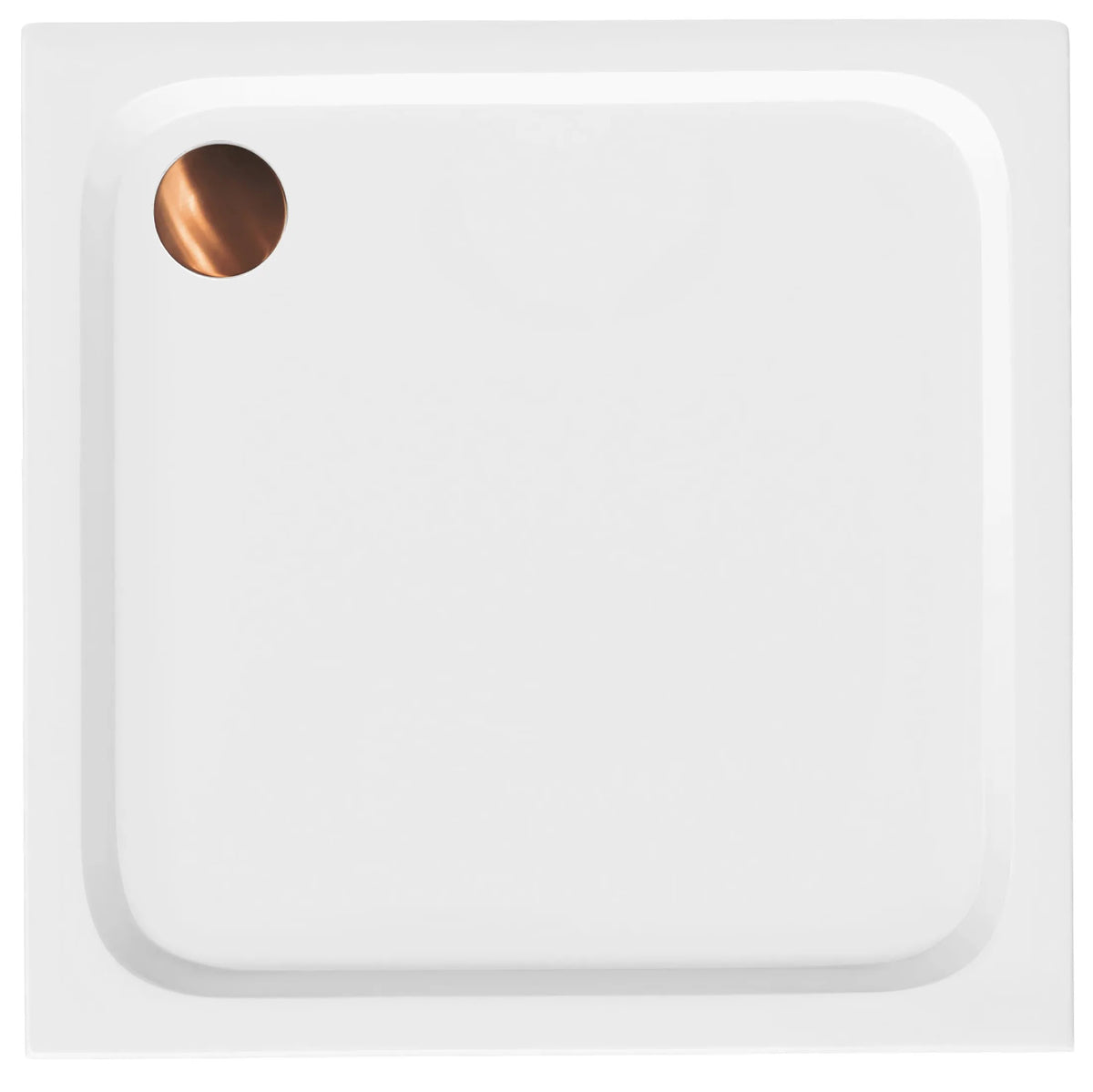 Cada Pentru Dus Din Acril Rea Belmond White 80x80 Brush Copper 7