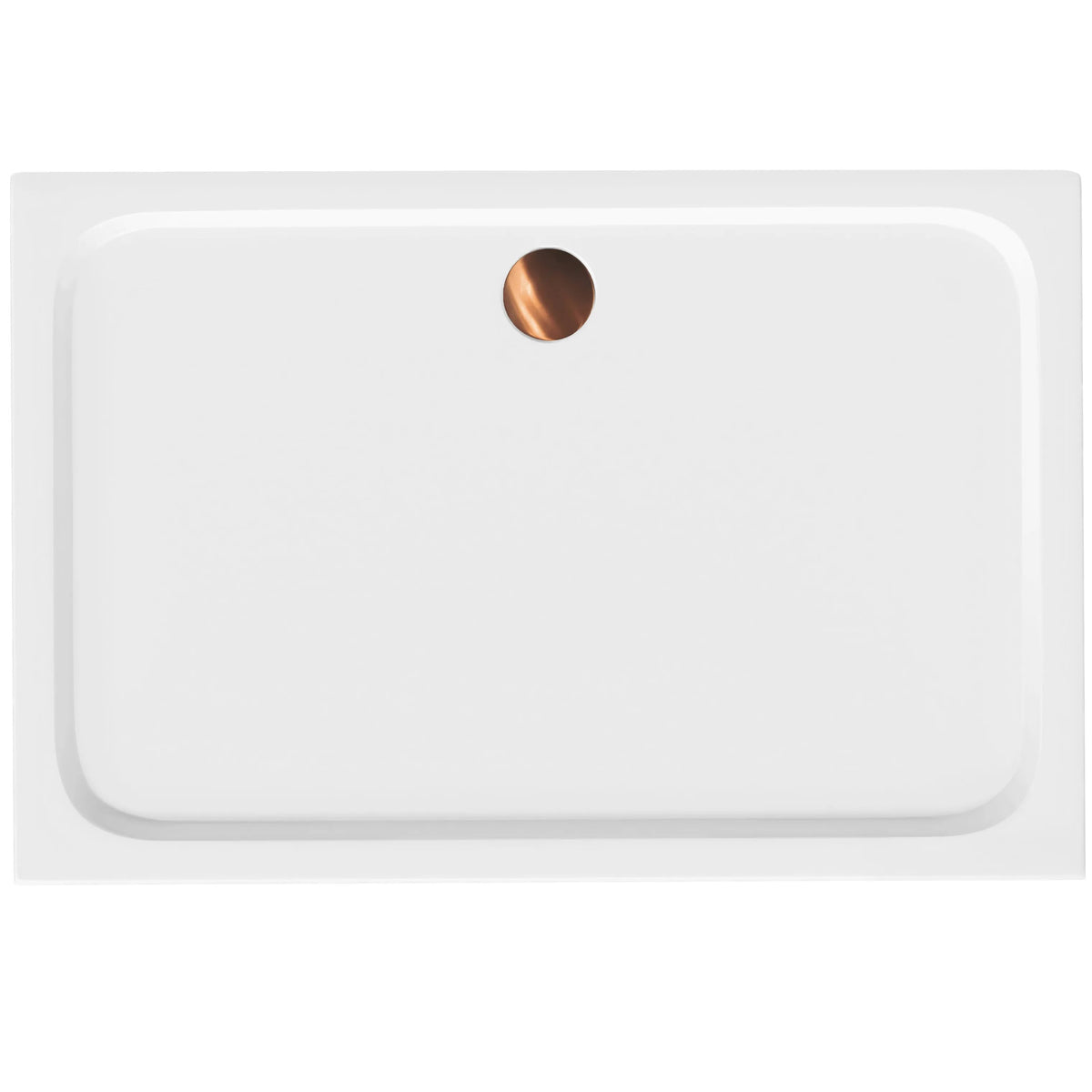 Cada Pentru Dus Din Acril Rea Belmond White 80x100 Brush Copper 7