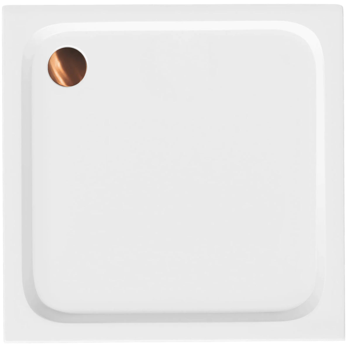 Cada Pentru Dus Din Acril Rea Belmond White 90x90 Brush Copper 7