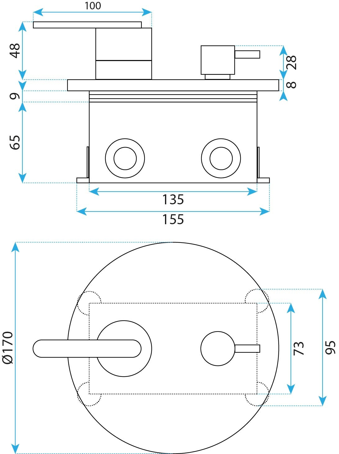Set De Dus Incastrat Rea Ontario Brush Gold + Box  8