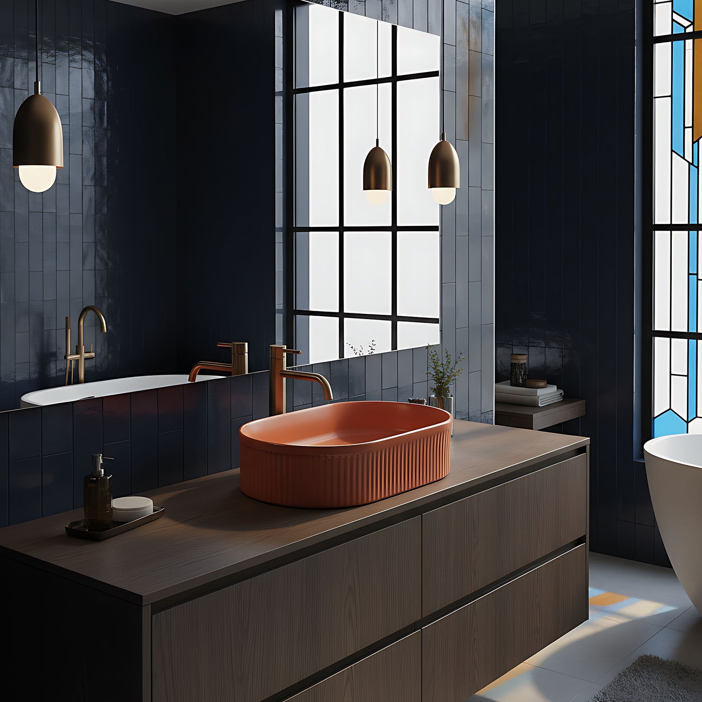 Lavoar Pe Blat Rea Vanda Cinnamon Matt  9