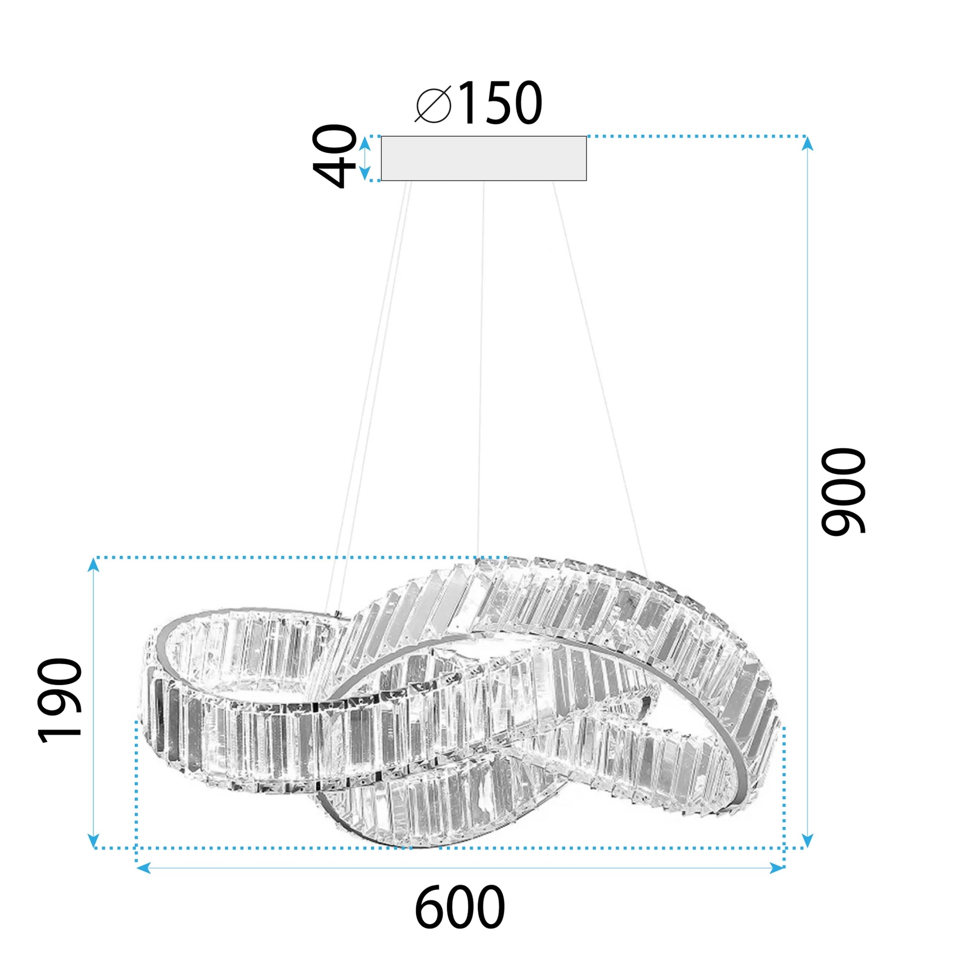 Lampă Suspendată Led App1538-cp Gold  10