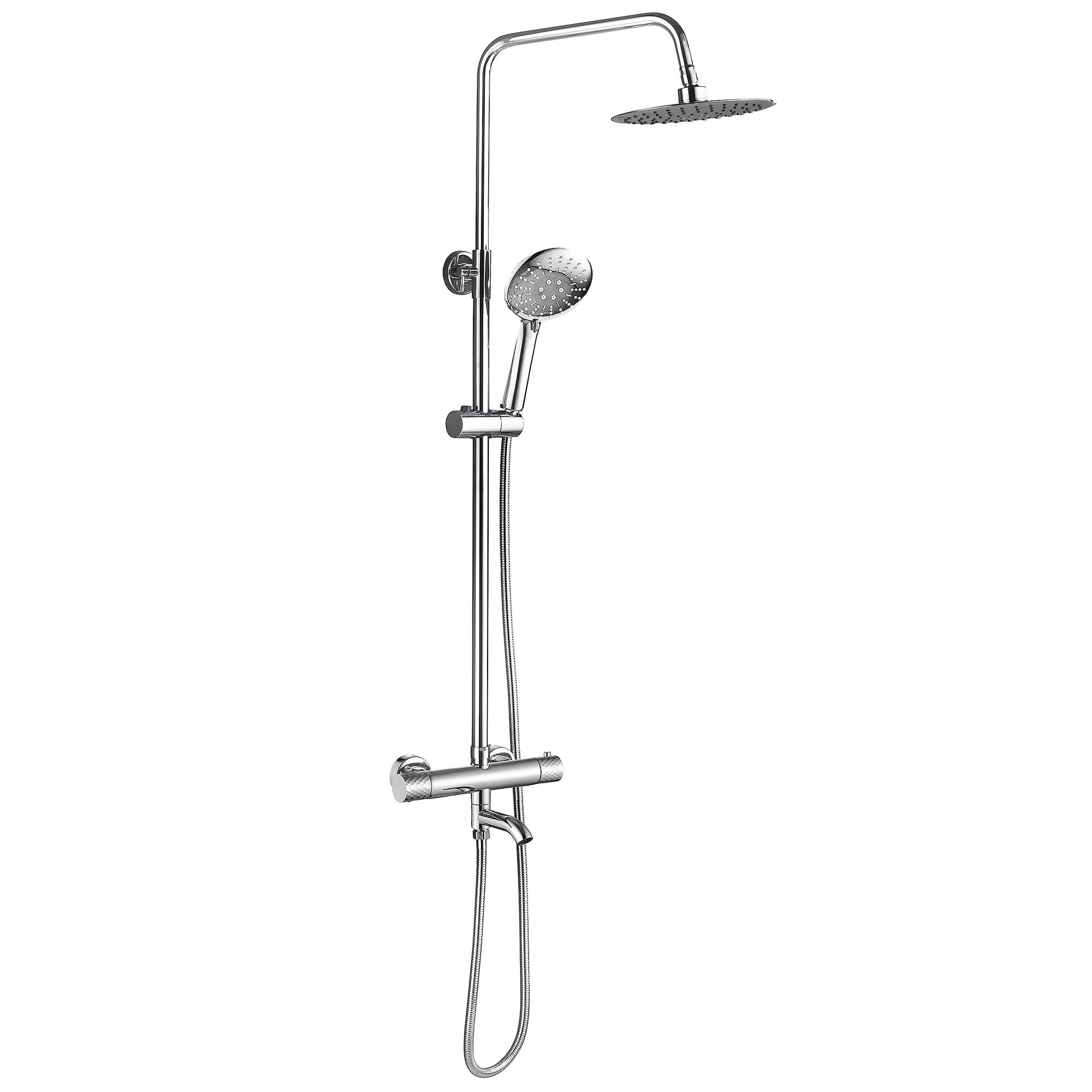 Coloana de dus cu termostat Lungo Diamond Crom  5