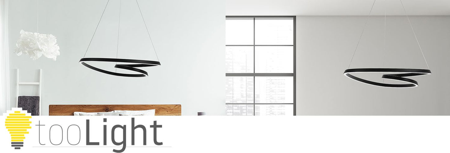 Lampă suspendată de tavan LED modern + telecomandă APP796-cp Negru  10