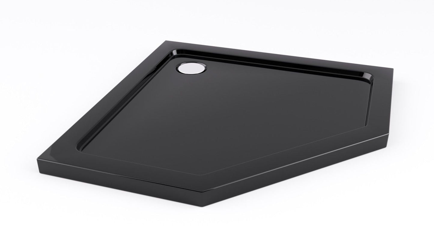 Cabina de dus DIAMOND BLACK MAT 80x80 cm fara cadita 6