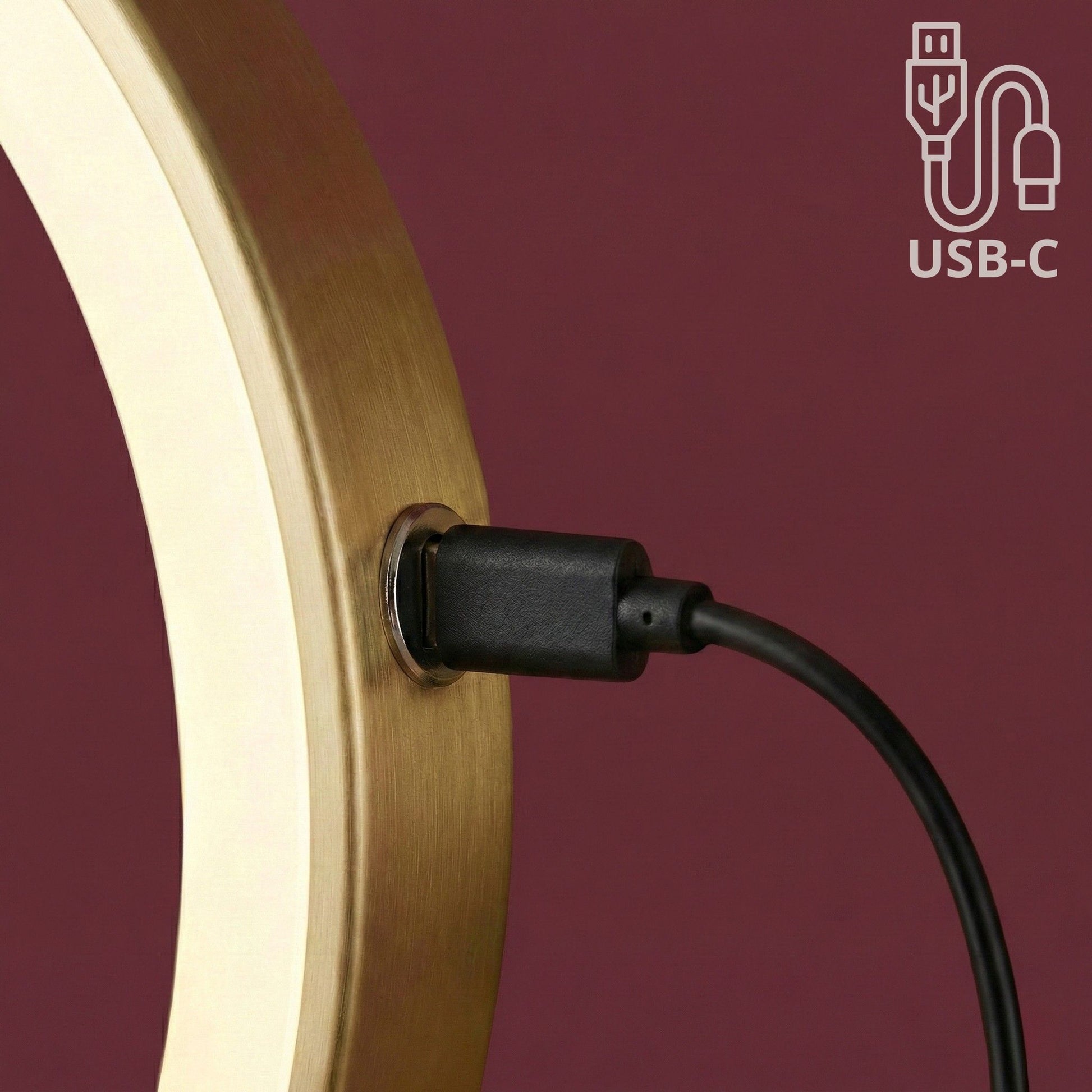 Oglindă LED Glow Brush Gold  9