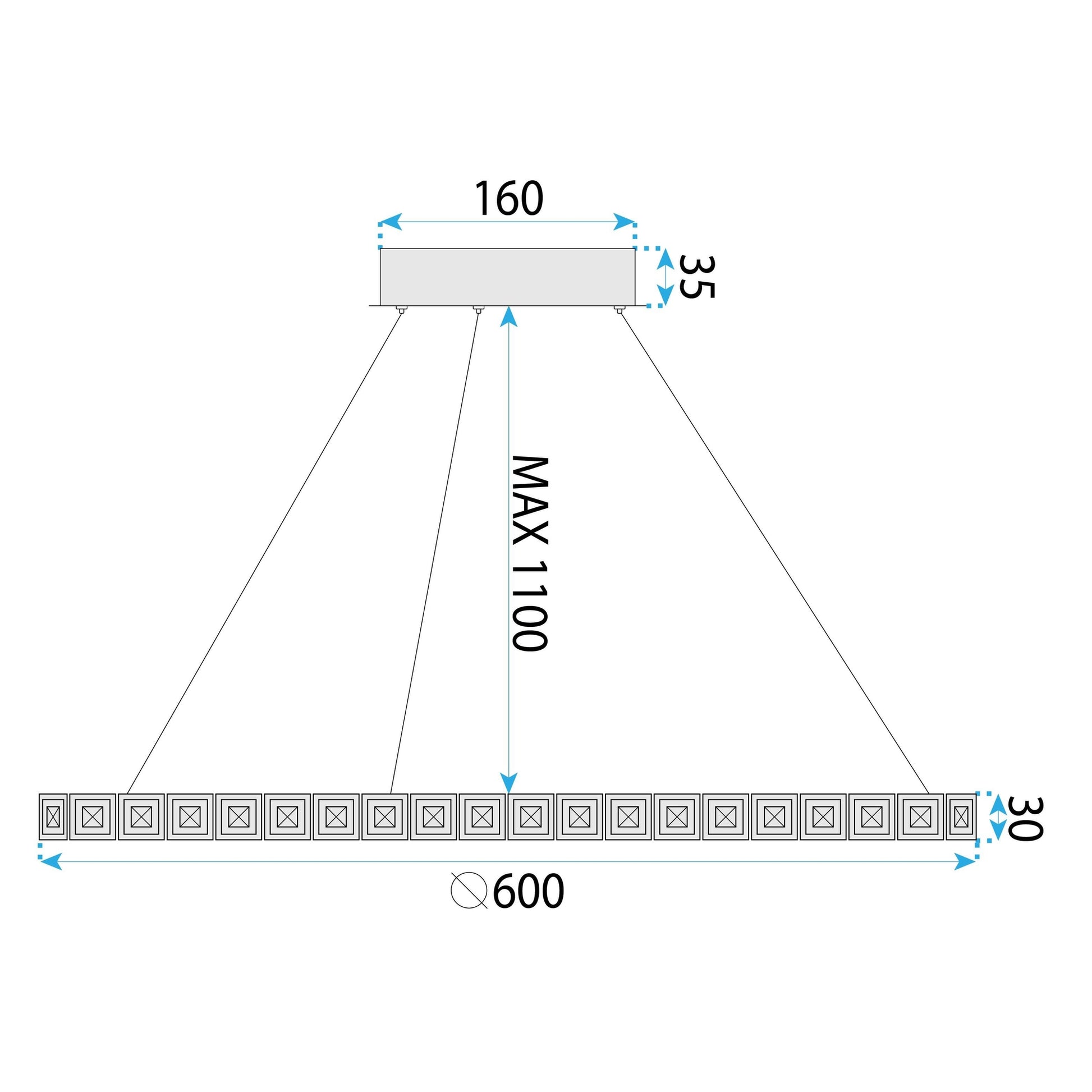 Lampa Led Ms009-cp Rose Gold 59cm  6